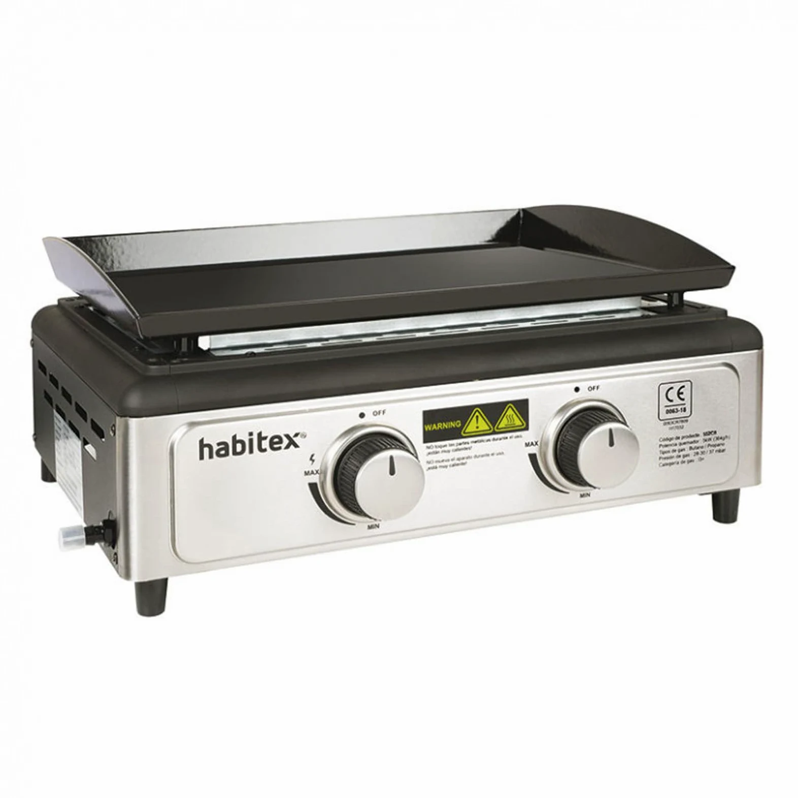 Habitex Barbacoa-Plancha Gas BT 50. 53x46x23 cm