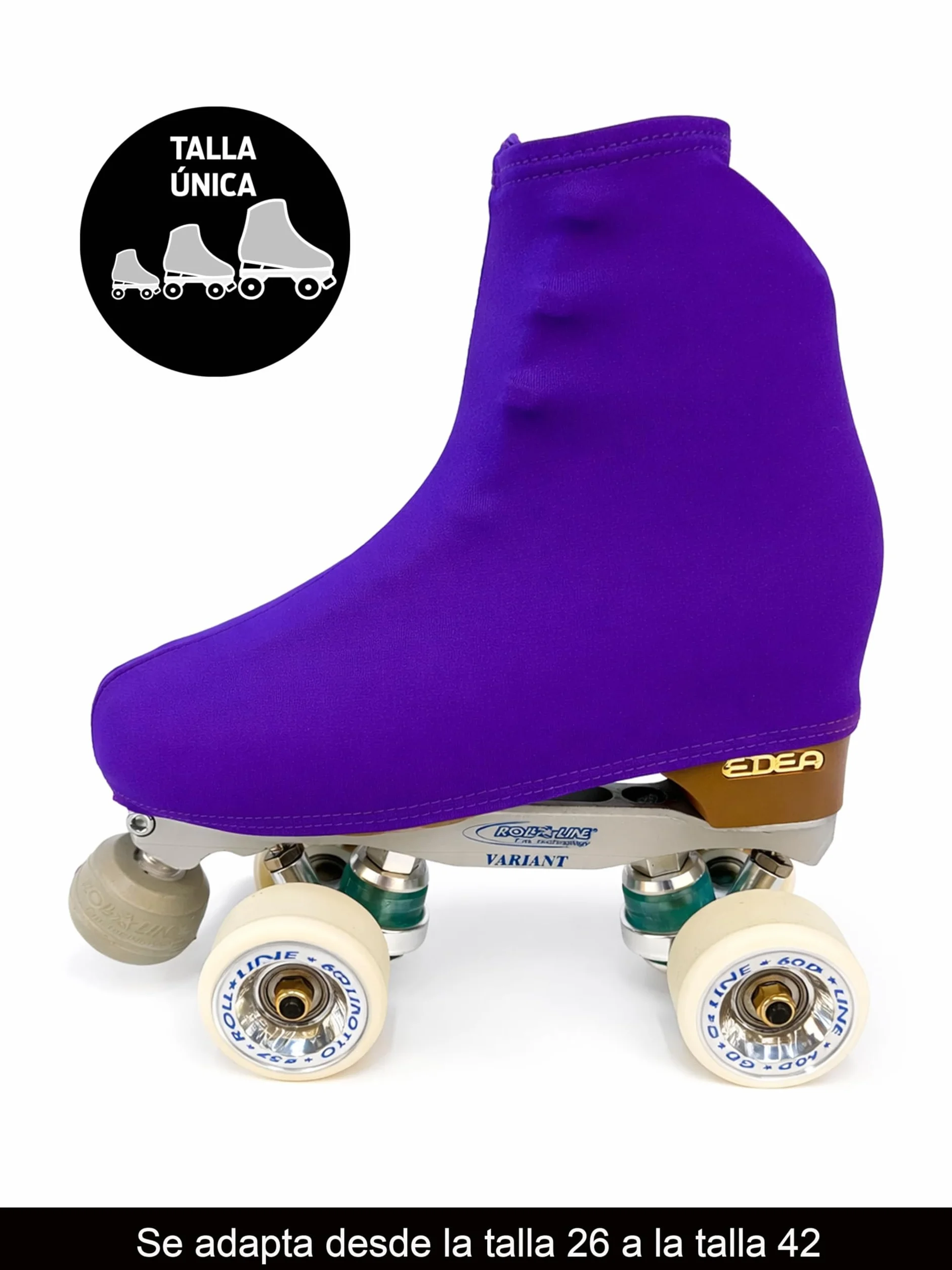 CRLSPORT Cubre patín para niña y mujer, Funda PatinSkate 180 Densidad Talla Universal Lila Oscuro