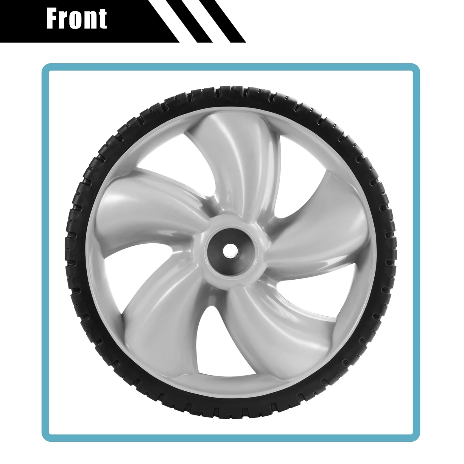 Ruedas traseras de 12 x 1.75 pulgadas para cortacésped Craftsman Arnold 490-324-0002, neumáticos de plástico de 12 pulgadas compatibles con cortacéspedes Poulan, Brute, Hon da, Hu sqvarna,