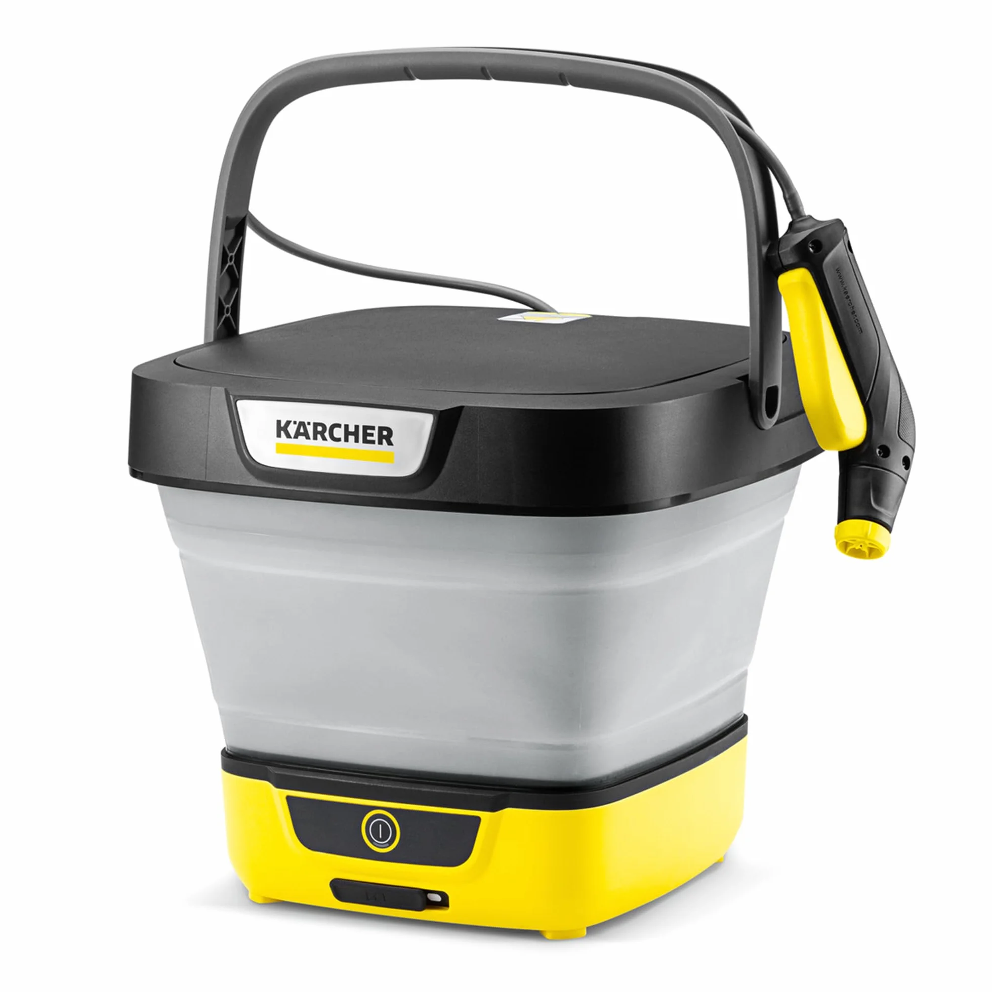 Kärcher hidrolimpiadora móvil OC 3 Foldable, Limpieza para Bicicleta, Camping y jardín, Baja presión, batería de Ion de Litio, depósito de Agua Plegable: 8 l, Boquilla de Chorro Plano/Chorro puntual
