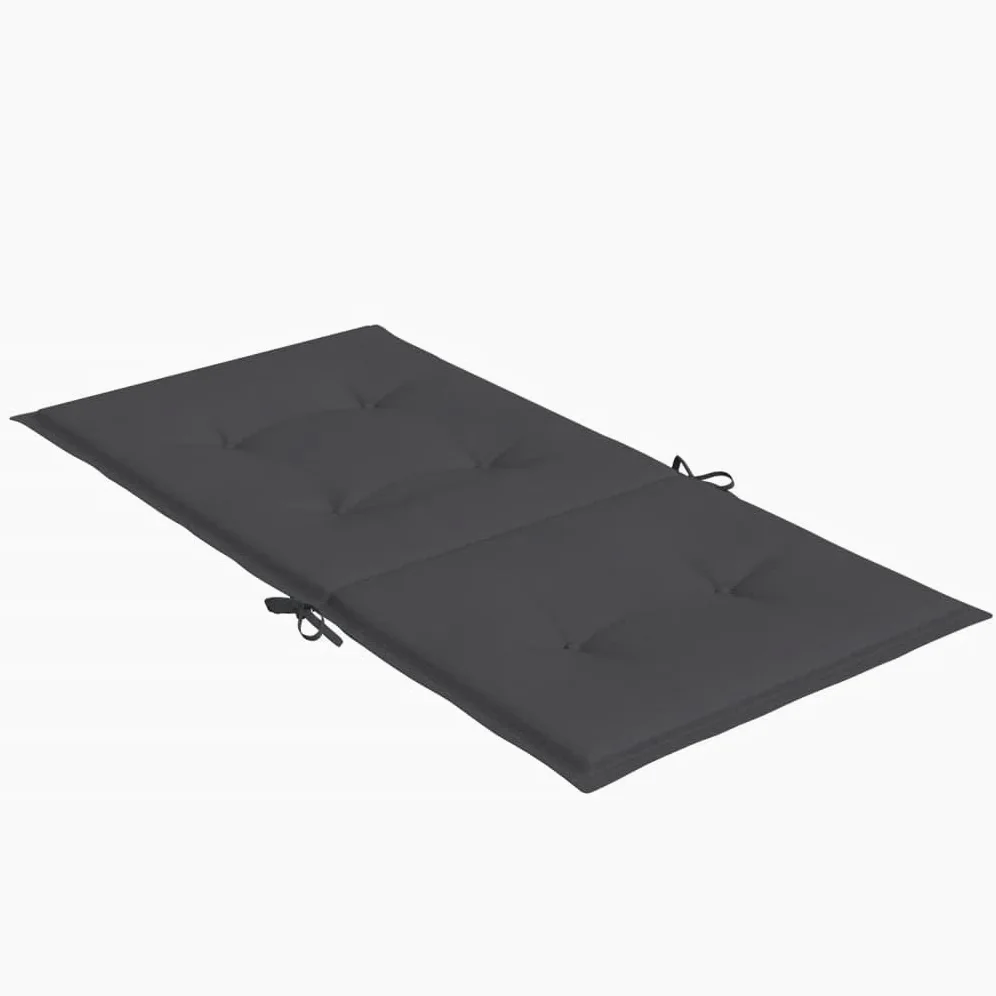 ShGaxin Cojines Silla Respaldo bajo 4 ud Tela Gris Antracita Melange, Cojines para Butacas De Jardin, Cojines Sillas Cocina, Cojines para Sillas De Terraza, Cojin Silla Exterior - 4002443