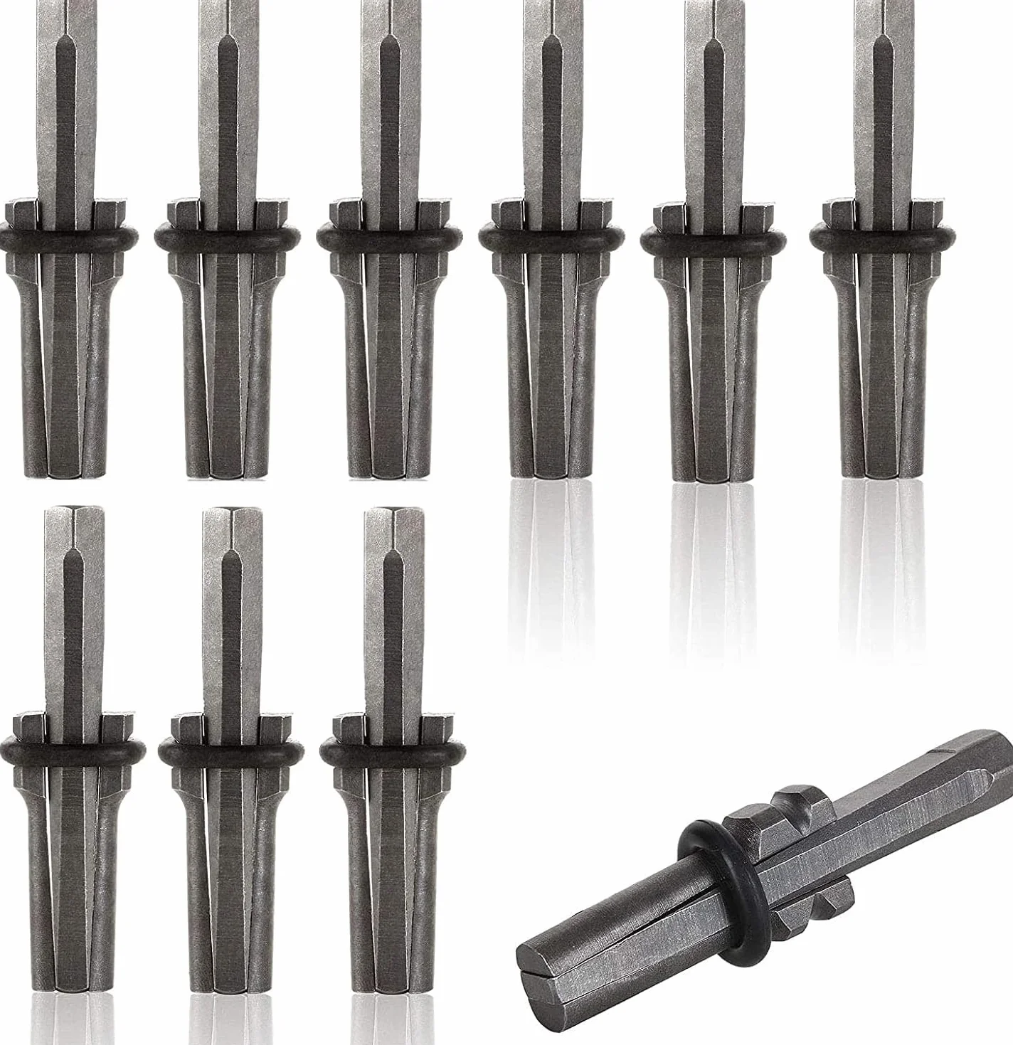Cuñas Piedra 10 piezas Cuña Leña 16mm Divisor de Piedra Herramienta Divisora de Hormigón para Mármol Granito Roca