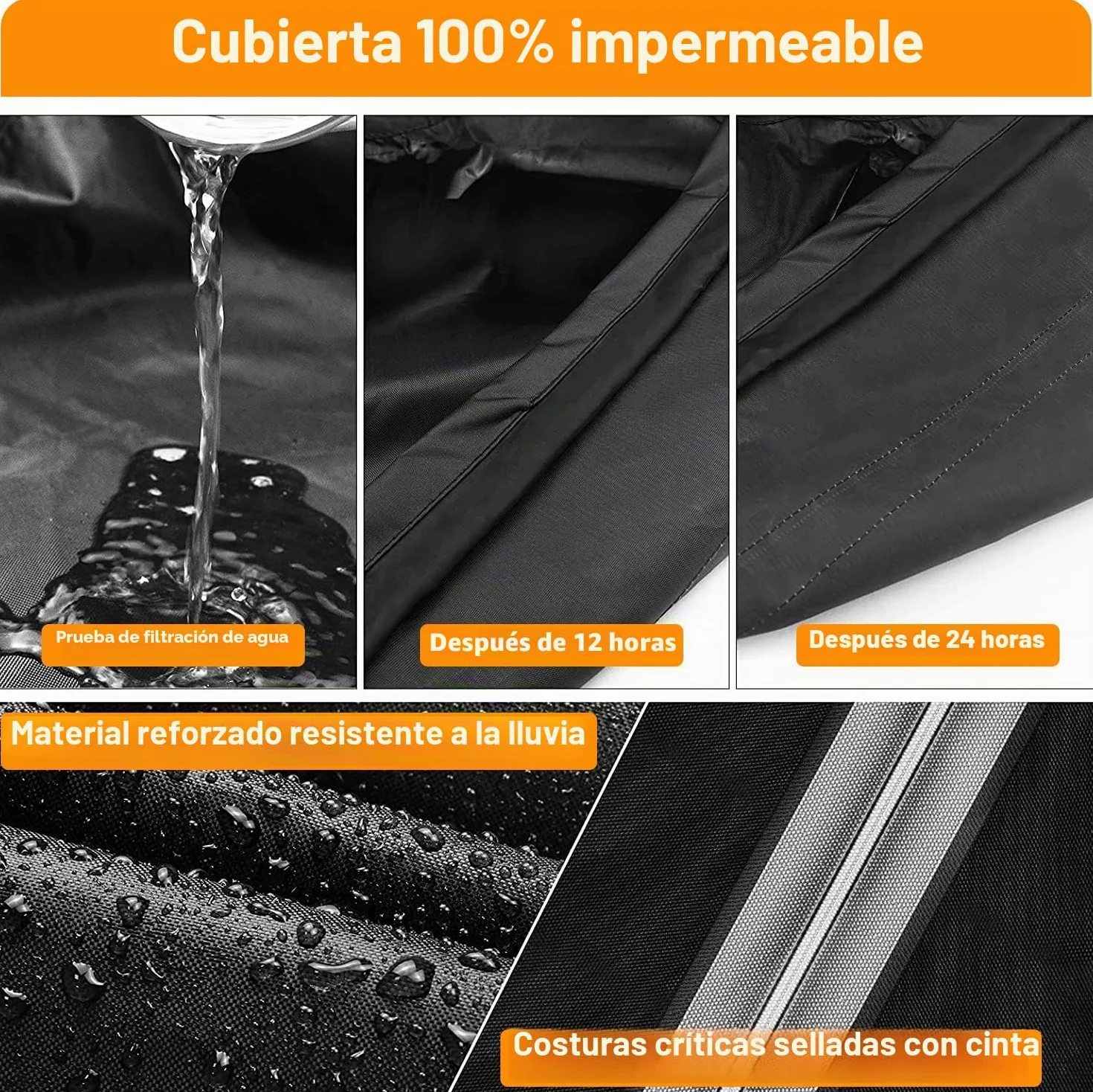 Funda Barbacoa para Weber 57cm Impermeable, Weber Cubierta para Barbacoa Redonda Exterior, 500D Oxford Resistente a la Intemperie Cubierta BBQ de Parrilla(Φ71x68cm)