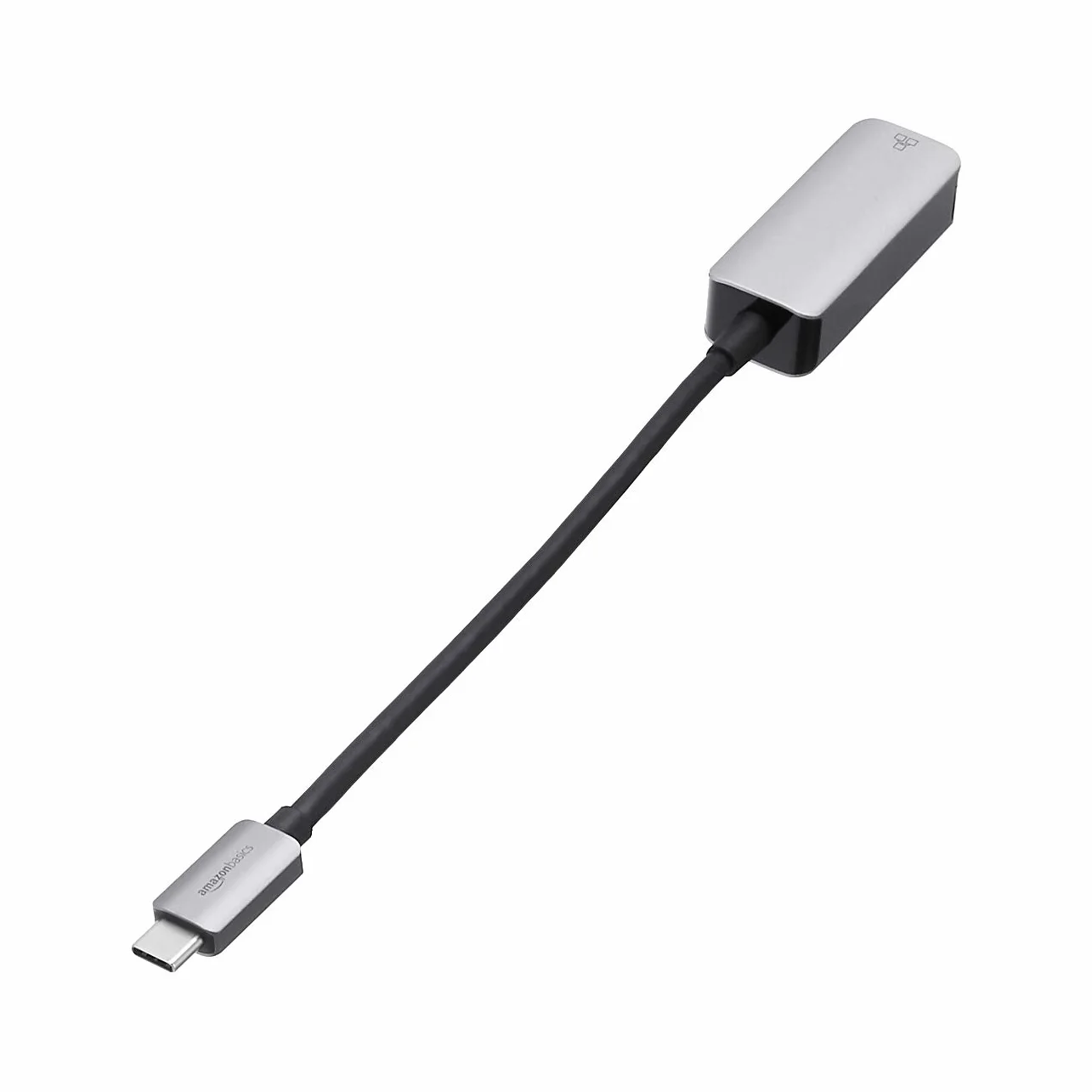 Amazon Basics Adaptador USB 3.1 Tipo C a Gigabit Ethernet RJ-45 Aluminio Gris