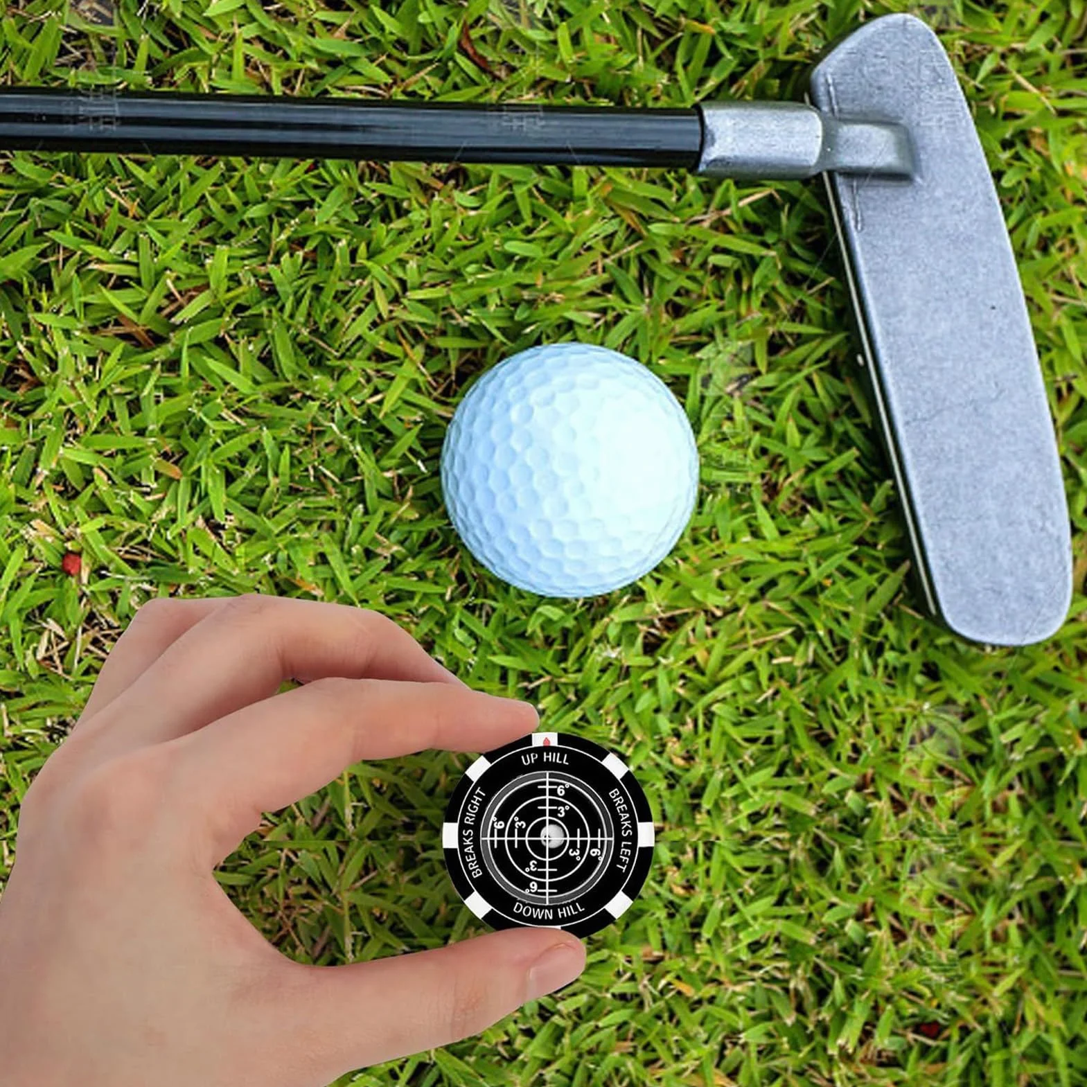 Green Reader Double Sided Level Golf Reading Aid Training Accessory for Golfers
