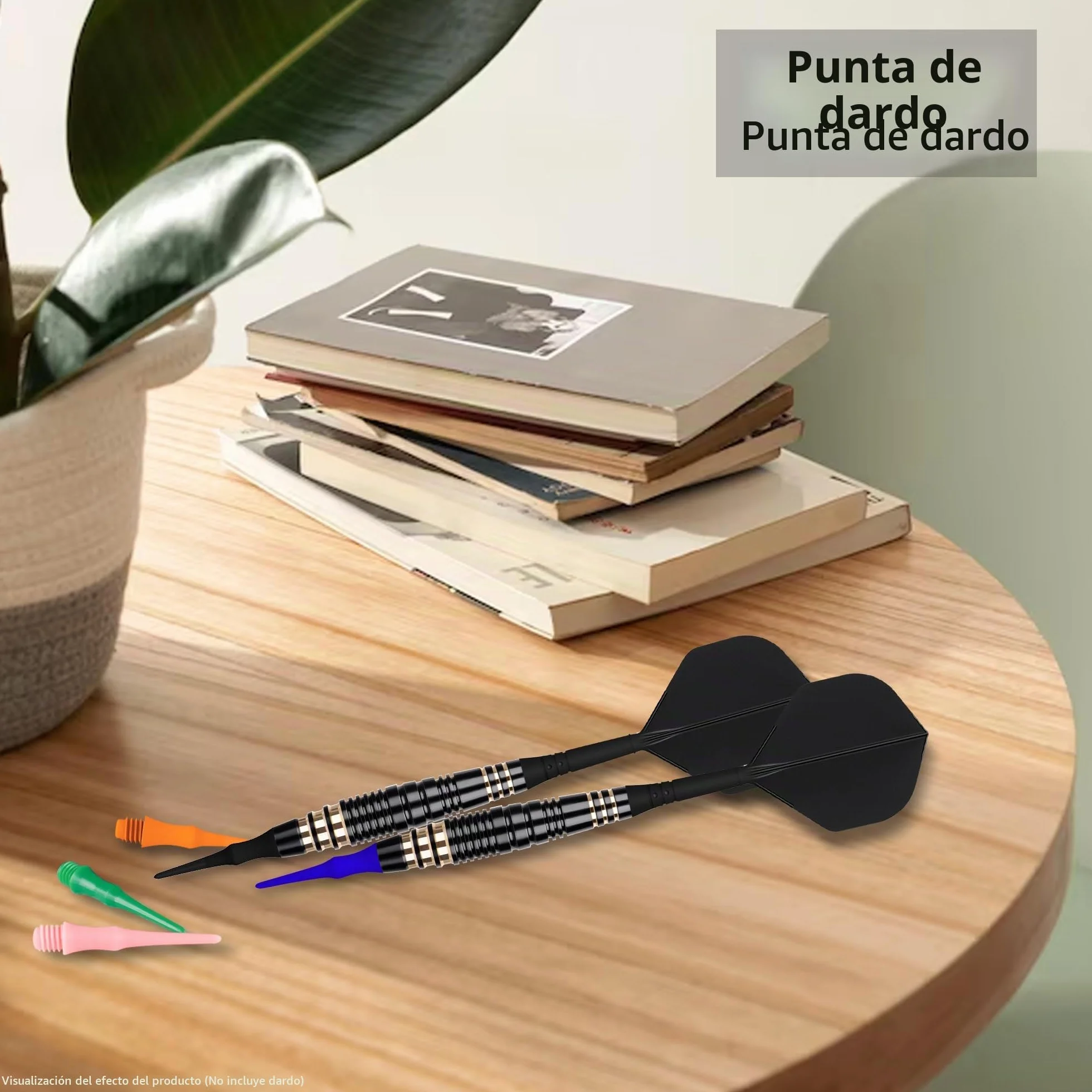 CyeeLife Puntas de dardos de plástico 500 unidades rosca 2BA diez colores