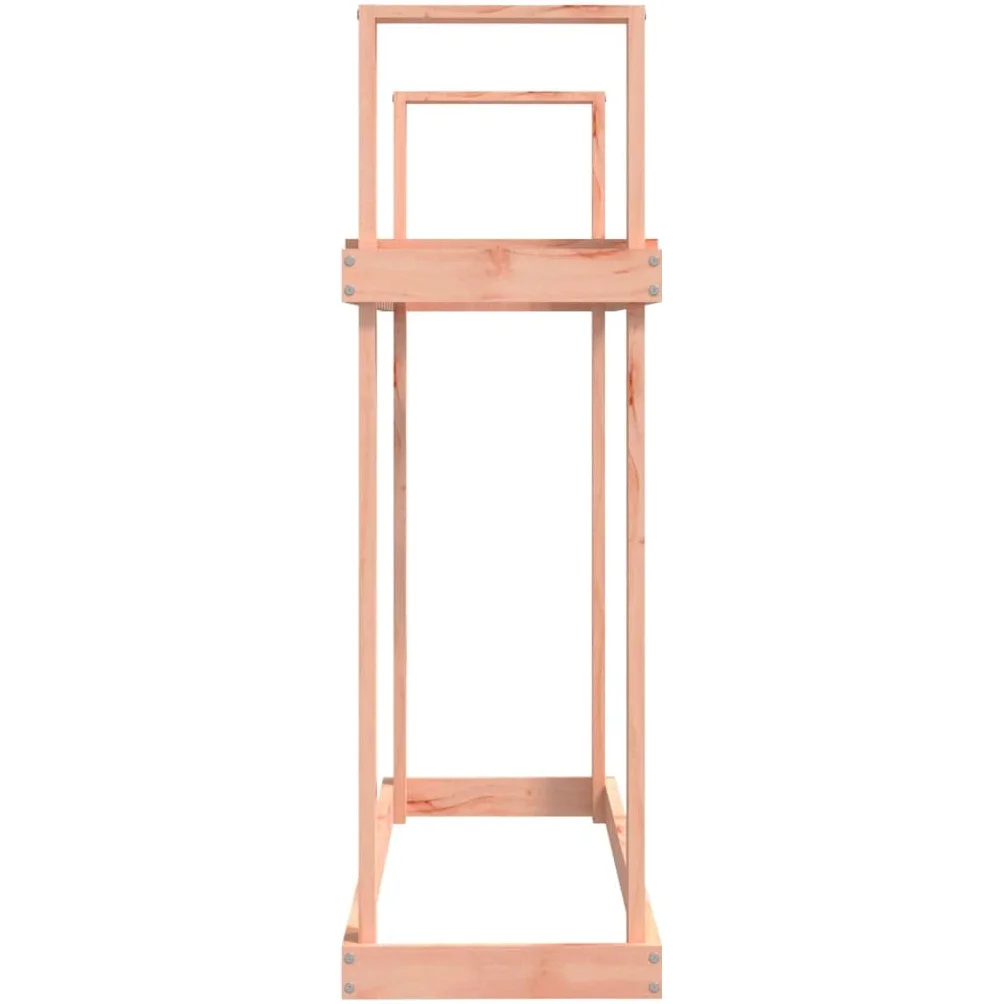 Estantería para leña de madera de Douglas maciza, 110 x 35 x 108,5 cm, soporte de madera para almacenamiento de leña, almacenamiento para chimenea y estufa de leña, ideal para salón y exterior
