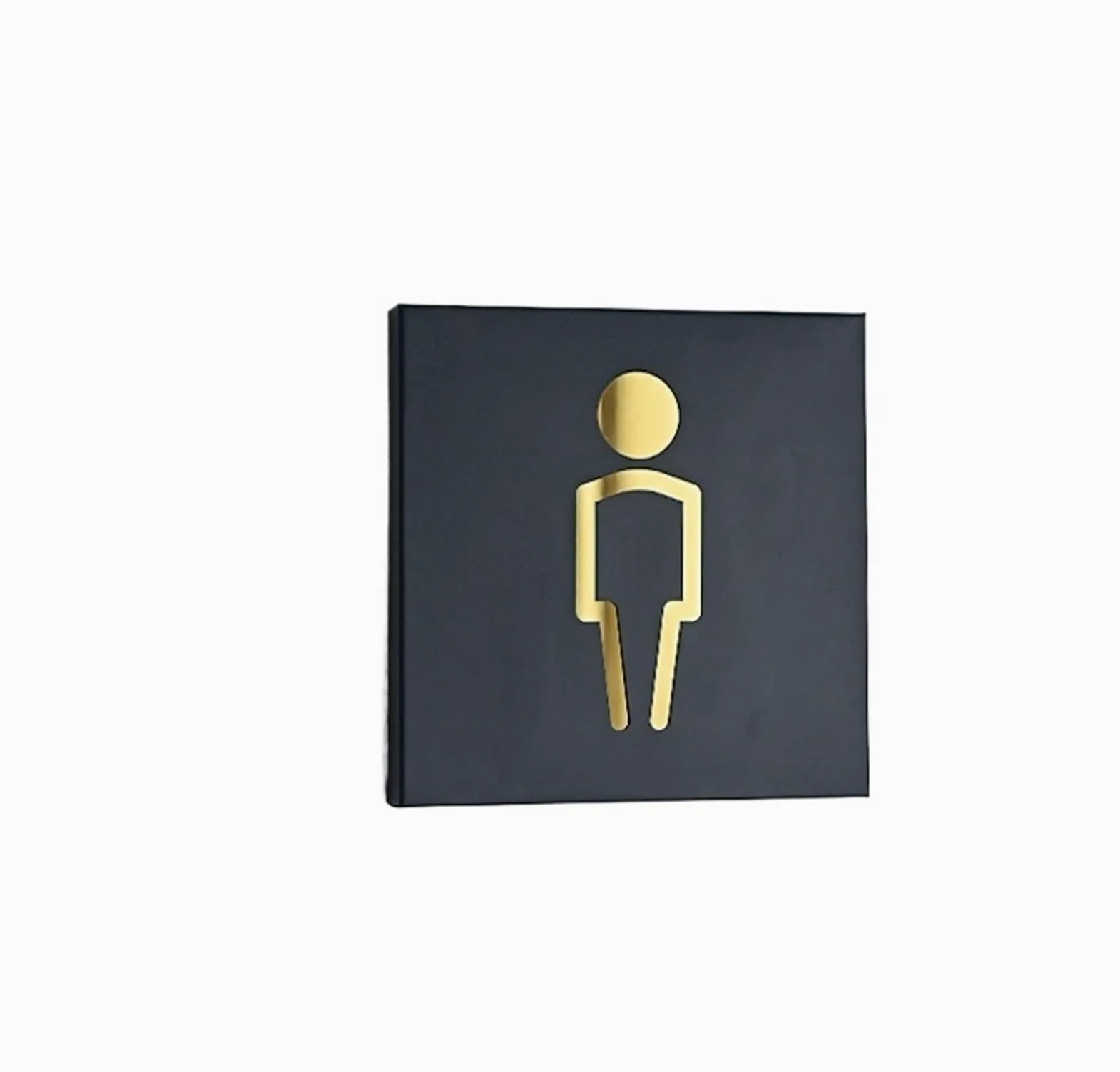 Cartel Aseos Tablero de muestra baño for hombres y mujeres, Wc for puerta, señales, placas Metal masculinas femeninas