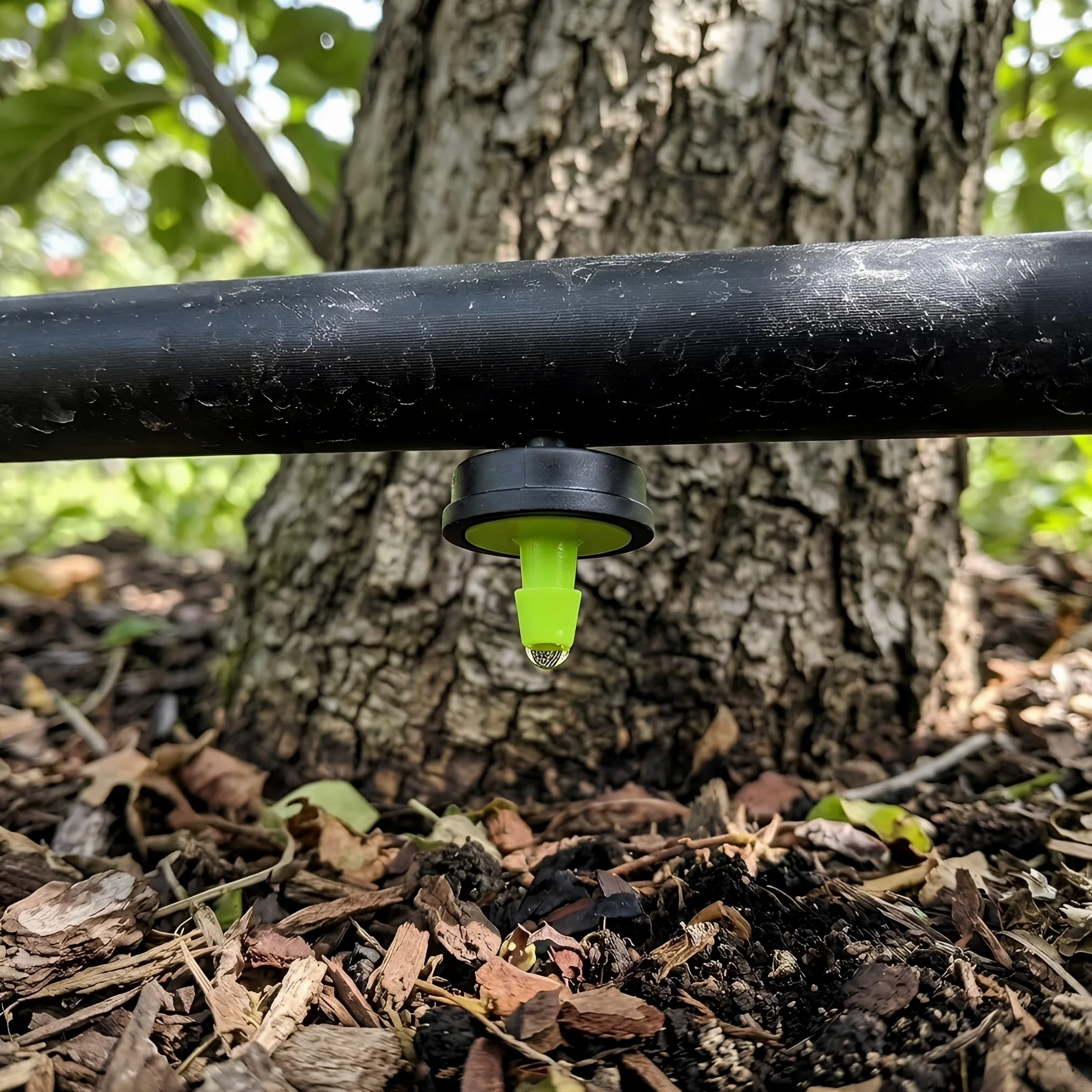 Goteros de Riego Compensación de Presión Conexión Rápida para Suministro Constante de Agua , Plástico Negro , 200 Unidades para Plantas en Macetas y Cultivos