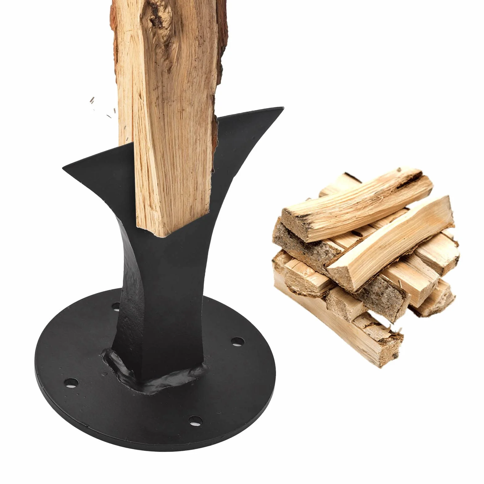 BigKing Divisor de leña para Trabajo Pesado, Cuña Divisora Manual para Chimenea