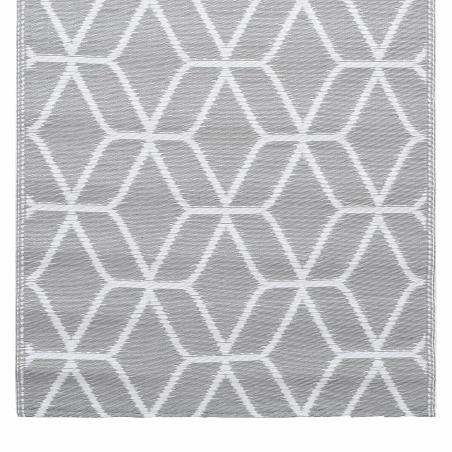 Homgoday Alfombra de exterior Arakil, gris, 80 x 150 cm, de polipropileno, resistente y fácil de limpiar