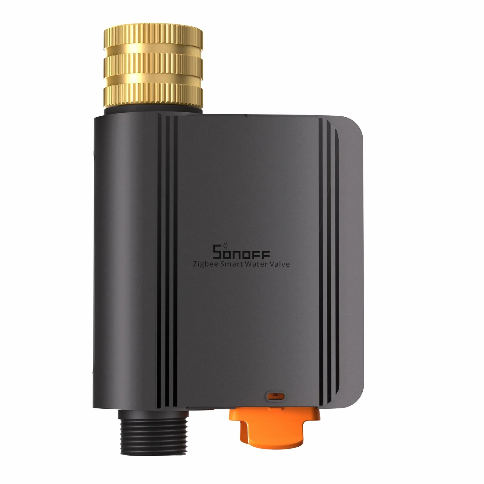 SONOFF SWV-ZFE Hydro ONE Temporizador de aspersores Zigbee inteligente, entrada de latón, programación adaptada al clima con medidor de flujo para jardín