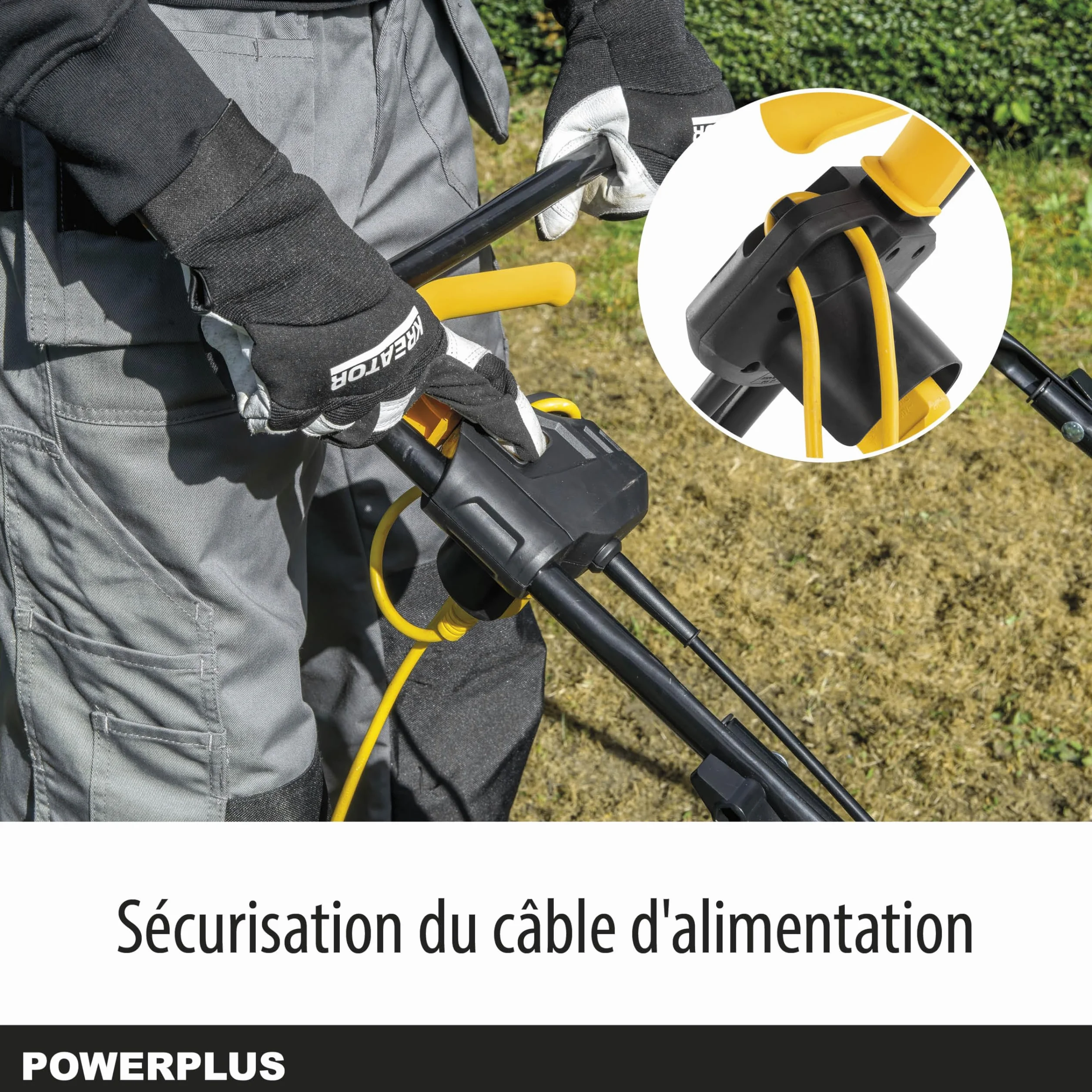 Powerplus Escarificador Eléctrico POWXG75130 - Escarificadores Eléctricos para Césped de 1300W con Ancho de Corte de 320mm - Aireador de Césped para Jardín