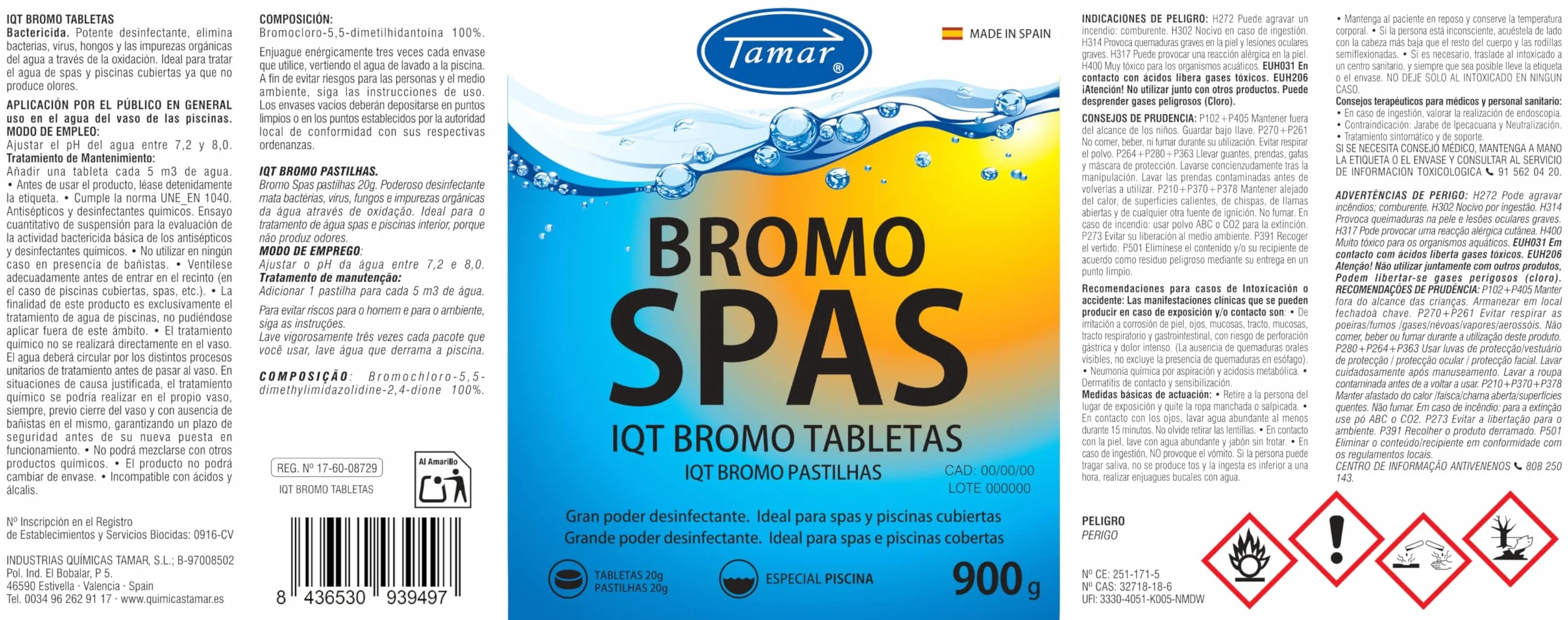 Tamar Bromo Spas 900gr