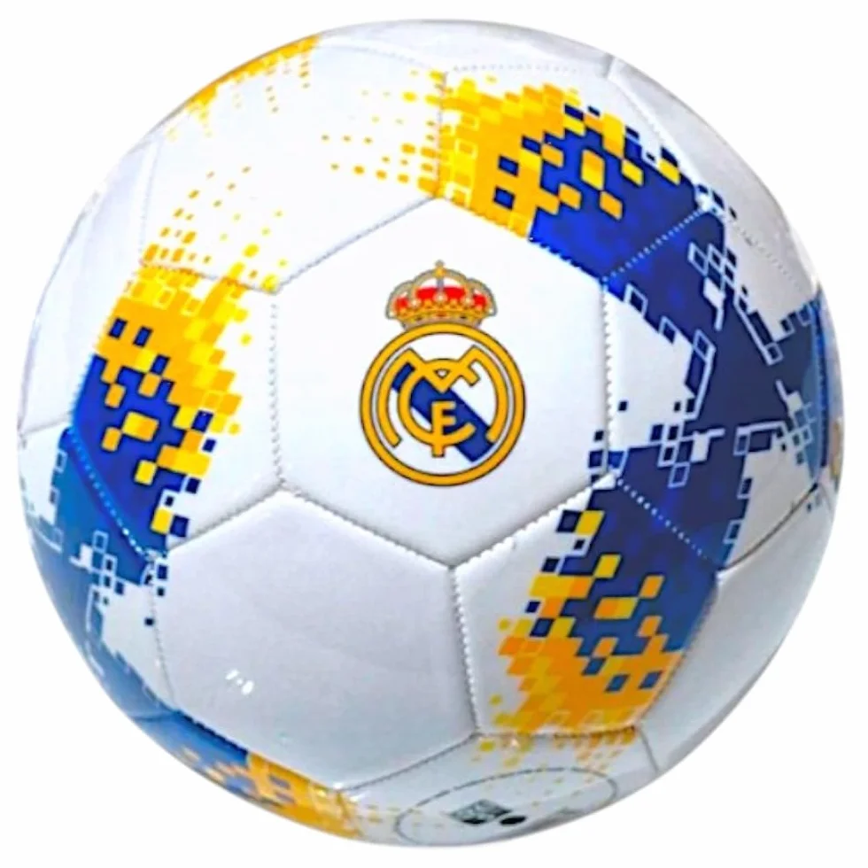 Real Madrid Balón pequeño diseño pixelado Talla 1 Oficial