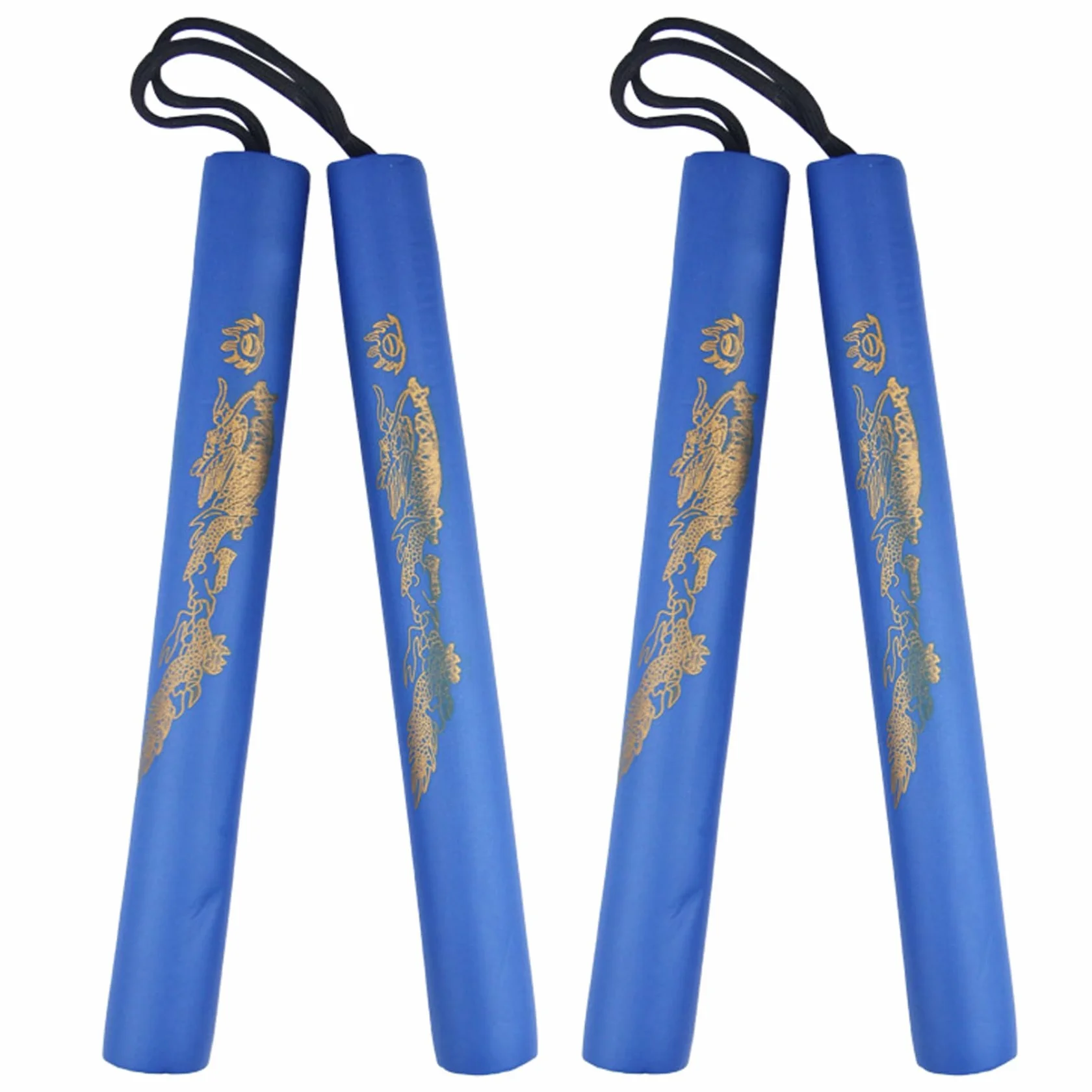 Nunchakus de Espuma Suave para Niños Principiantes Entrenamiento Seguro Azul