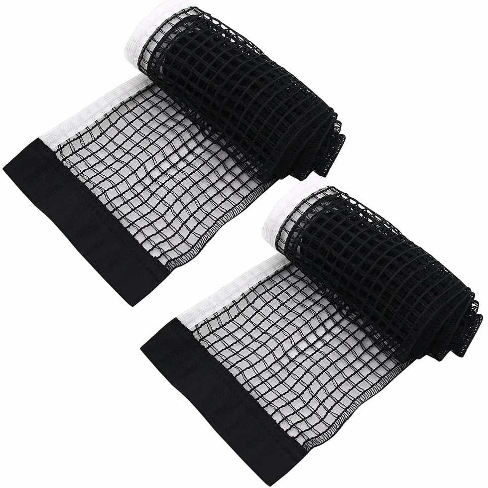 Red de Tenis de Mesa 2 pcs Portátil Poliéster Algodón Reemplazo Accesorios Entrenamiento Juegos