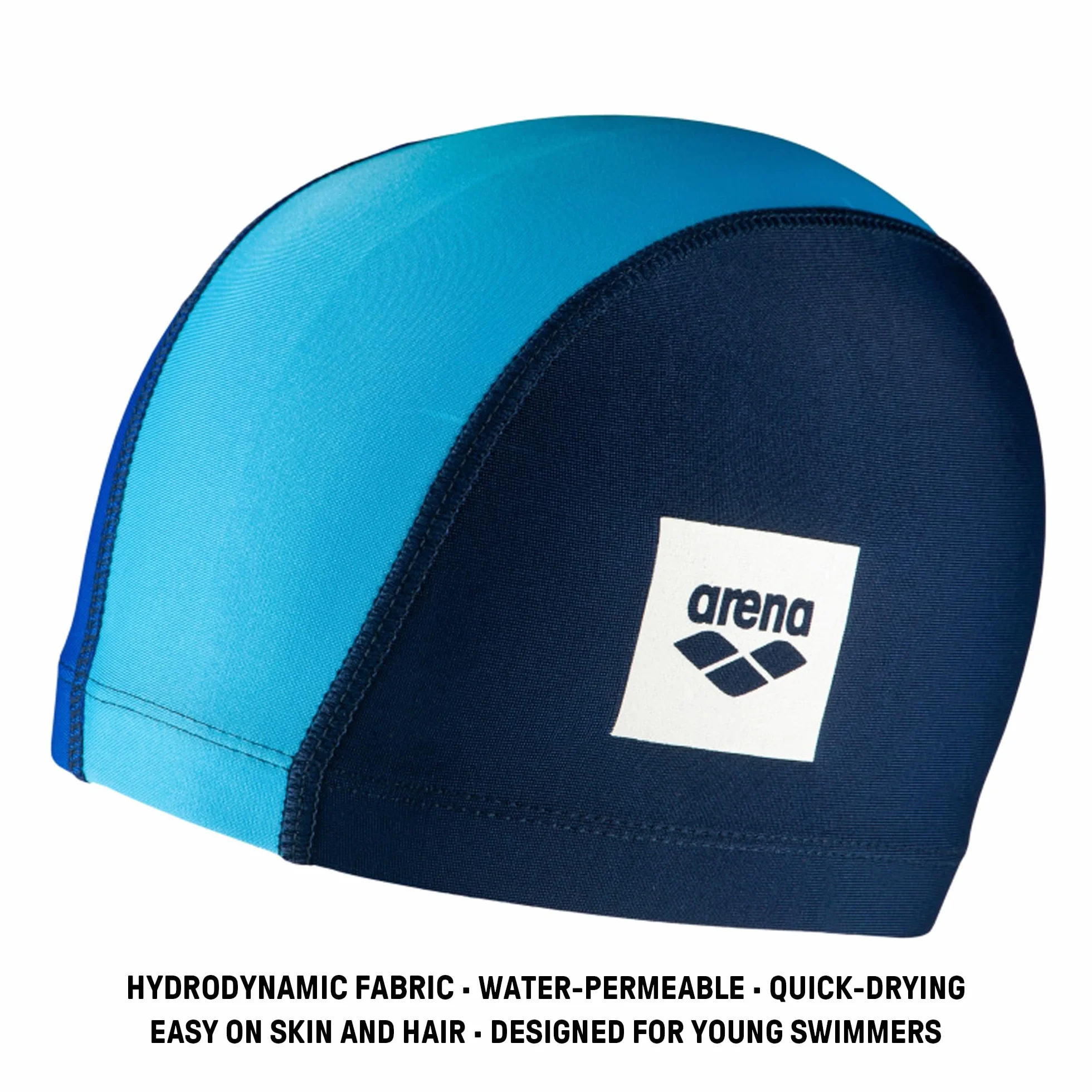Arena Unix II Junior Gorro de Natación Unisex para Niños y Niñas, Tejido Elástico y Secado Rápido