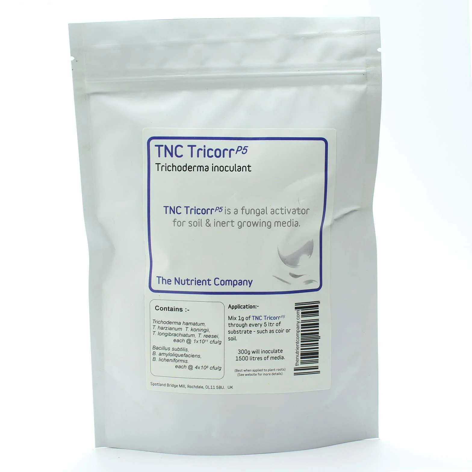 TNC TricorrP5 - Inoculante Trichoderma para protección de cultivos - 5 especies + Bacillus (75g)