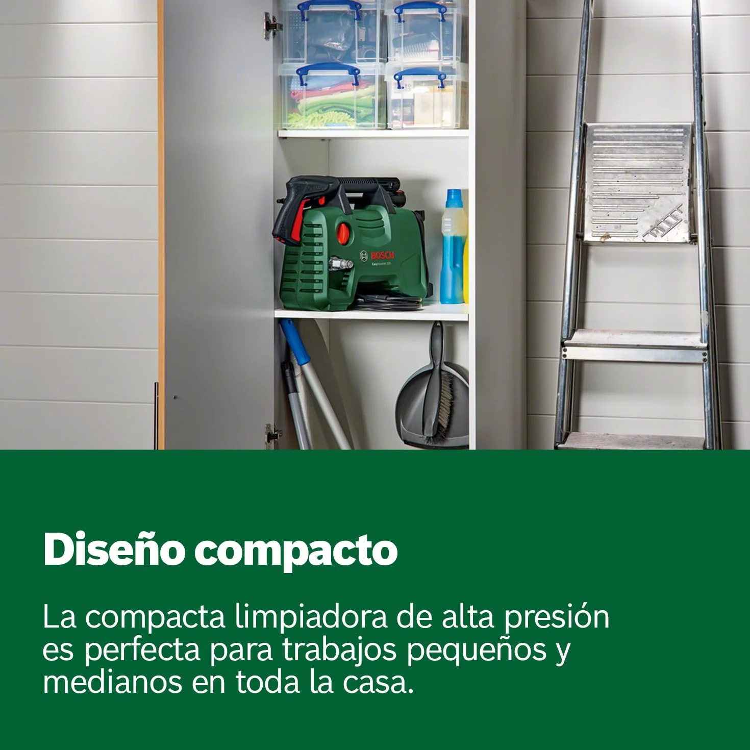 Bosch Hidrolimpiadora de Alta presión EasyAquatak 120 (1500 W, Kit para hogar y para Coche Incluido, caudal máx.: 350 l/h, en Caja)