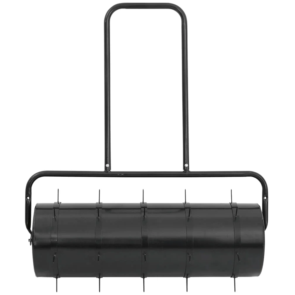 Rodillo de césped de Arrastre Abrazaderas aireadoras Hierro y Acero 63 L, Casa y jardín Jardín Jardinería Herramientas de jardín Rodillos para césped, Negro, 17.45kg
