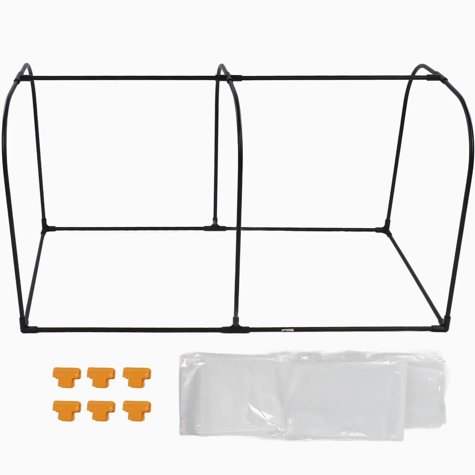 Kit de Calentamiento de Invierno de película de Invernadero de plástico Transparente con Aros Resistentes Aislamiento Multicapa para protección de Plantas de jardín de balcón