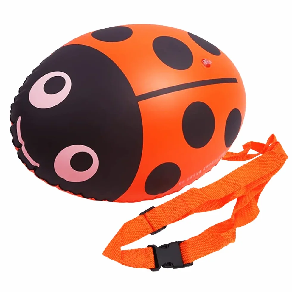 Namvo Boya de natación Altamente Visible Flotador de Remolque Seguridad para Aguas Abiertas Triatletas Snorkeling Naranja