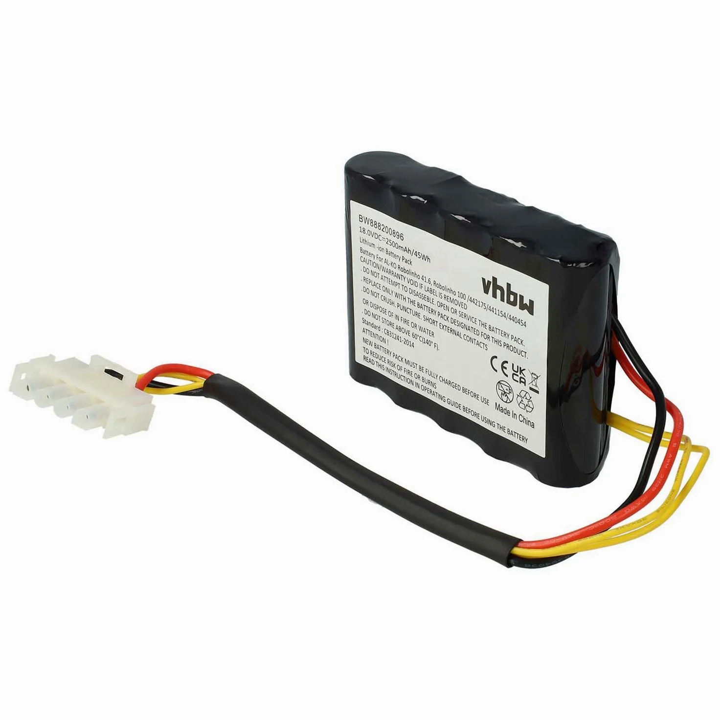 vhbw Batería Compatible con Kärcher RLM4 Robot cortacésped (2500 mAh, 18 V, Li-Ion)