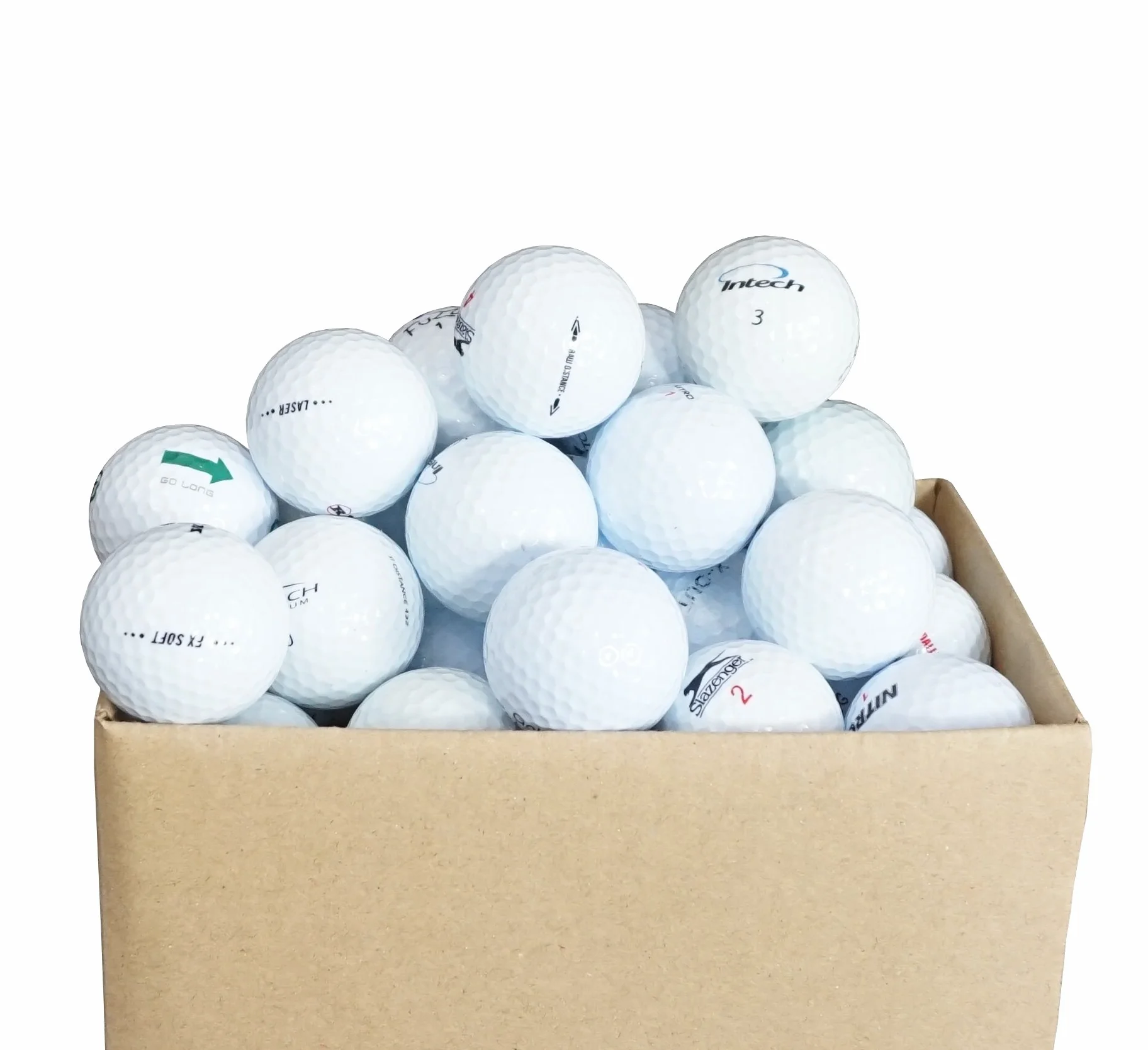 Lote de 100 Pelotas de Golf Lakeballs Categoría AAA/AA
