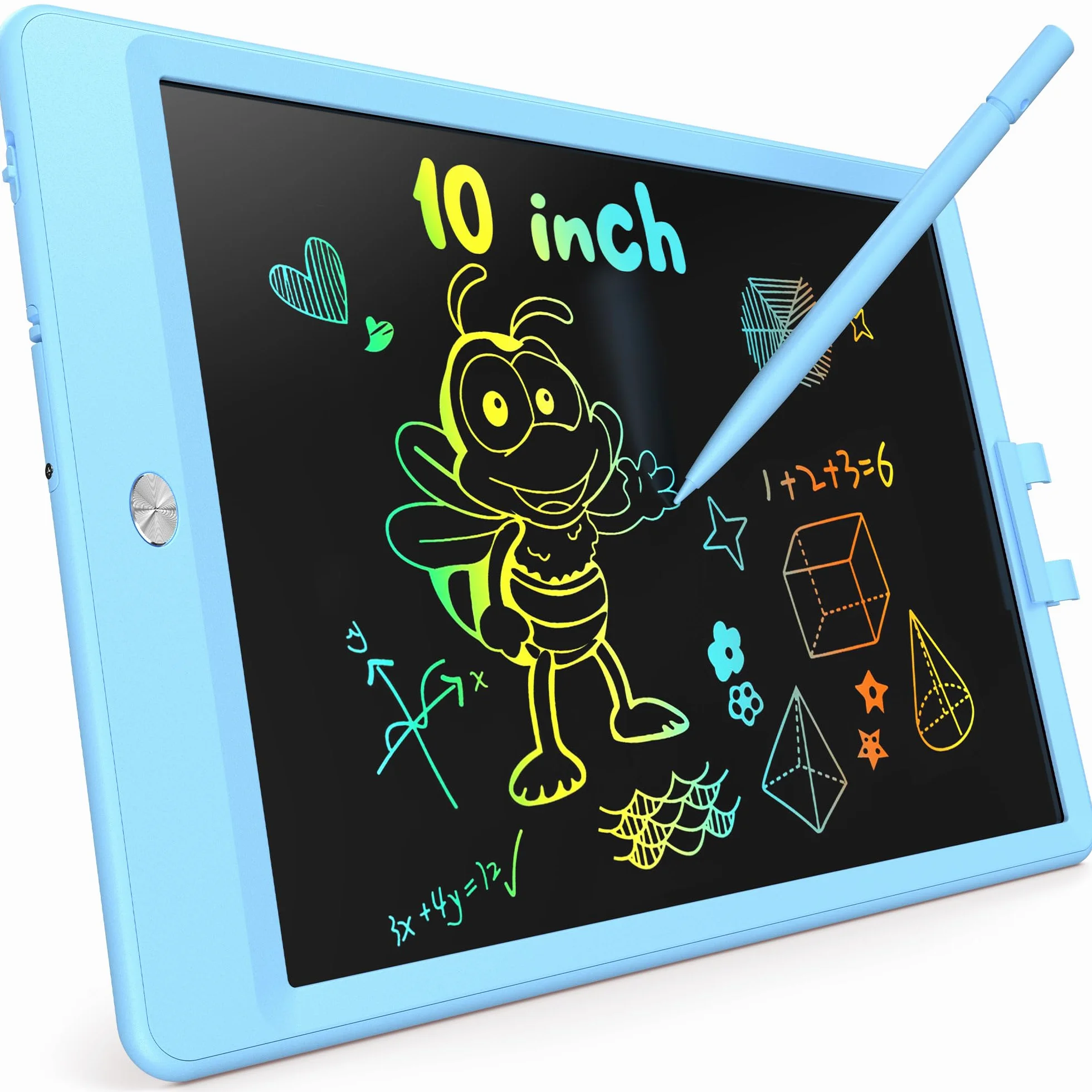 KOKODI Pizarra Mágica LCD 10 Pulgadas Juguetes Reutilizables para Niños 3 Años Regalo Cumpleaños Pascua (Blau)