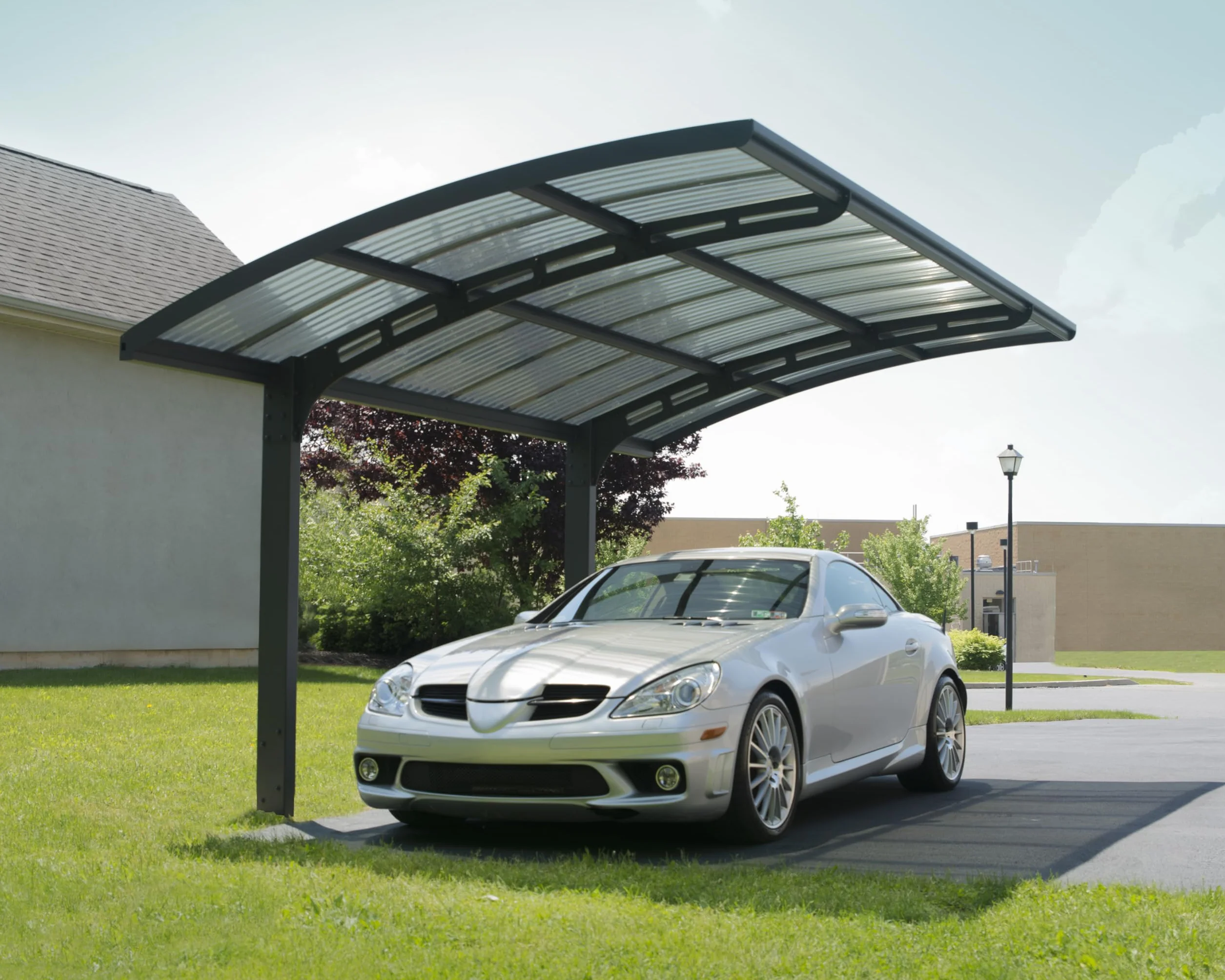 Canopia by Palram Carport Arizona 5000 en policarbonato, Aluminio Robusto e Inoxidable Que Protege el Coche de la luz Solar