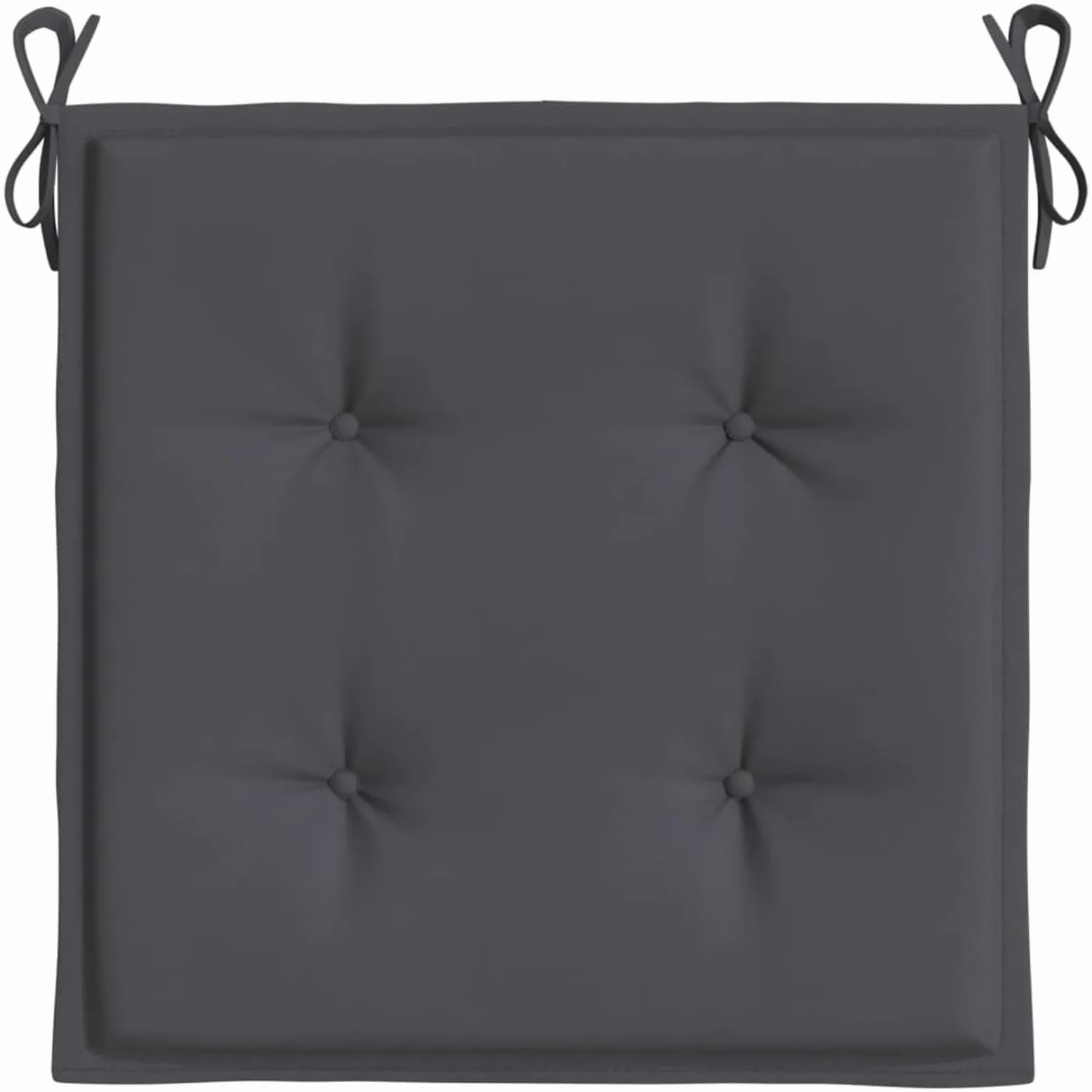 LAPOOH Cojines sillas de jardín 6 uds Tela Oxford Antracita 40x40x3 cm, Cojines para Butacas De Jardin, Cojines Sillas Cocina, Cojines para Sillas De Terraza, Cojin Silla Exterior