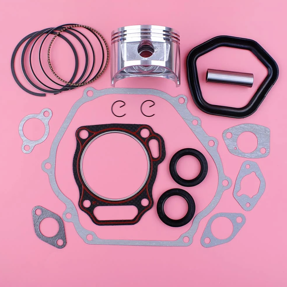 Juego de juntas completas de sello de aceite Circlip de anillo de pasador de pistón de 88mm for pieza de repuesto de motor de Gas GX390 13HP GX 390 188F
