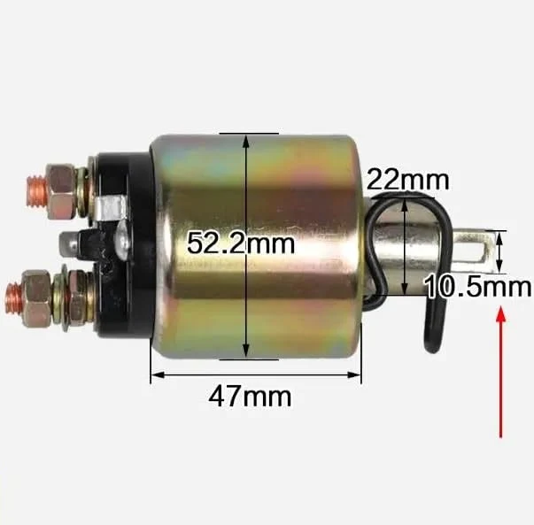 Herramientas para exteriores Relé de solenoide de arranque L100 de 12V para YANMAR L40 L48 L60 L70 L90, interruptor magnético eléctrico diésel, generador de 2KW y 3KW 7CN-H1940-01 Piezas de repuesto(F
