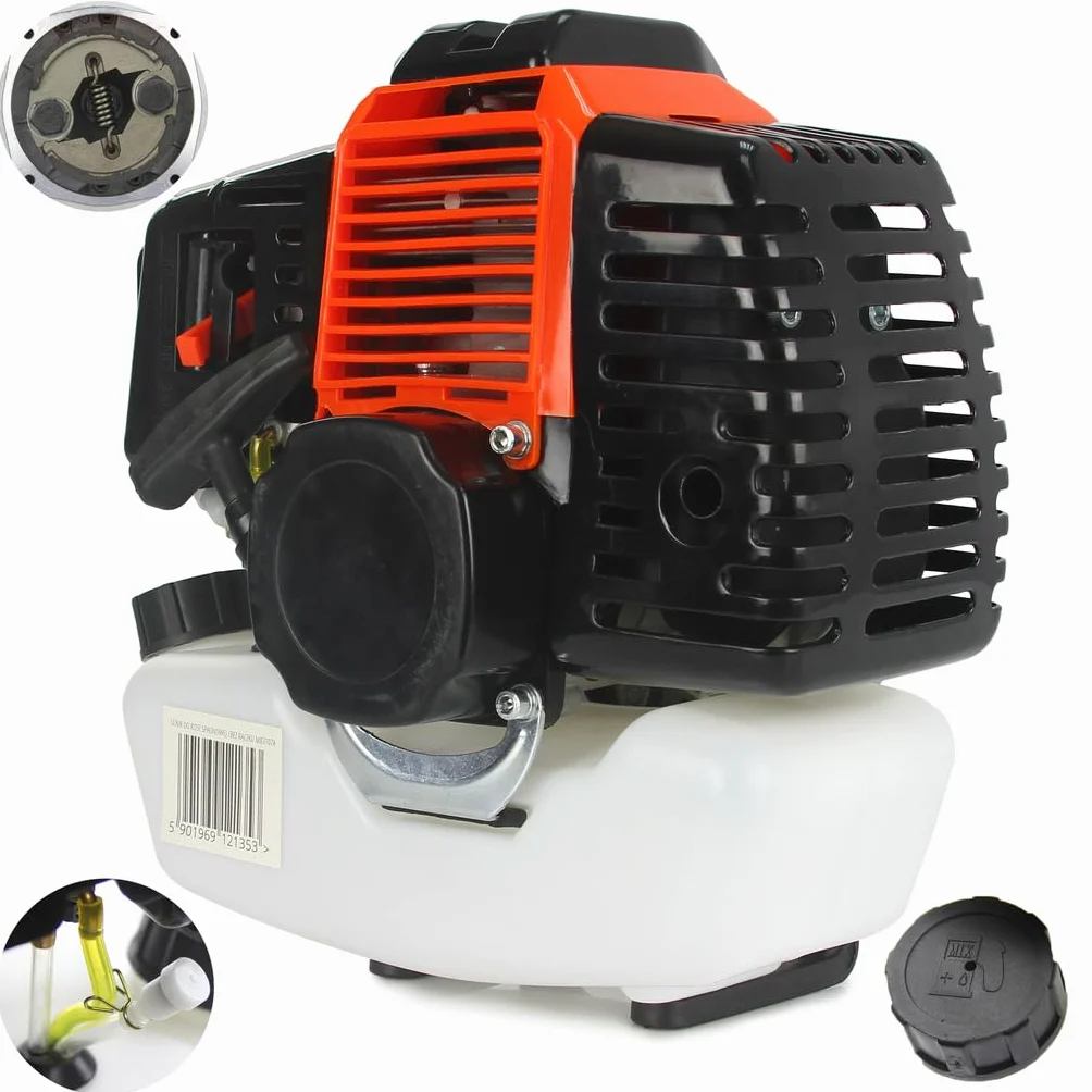 Motor de Gasolina 2 Tiempos 42cc Monocilíndrico Refrigeración por Aire Universal para Desbrozadora