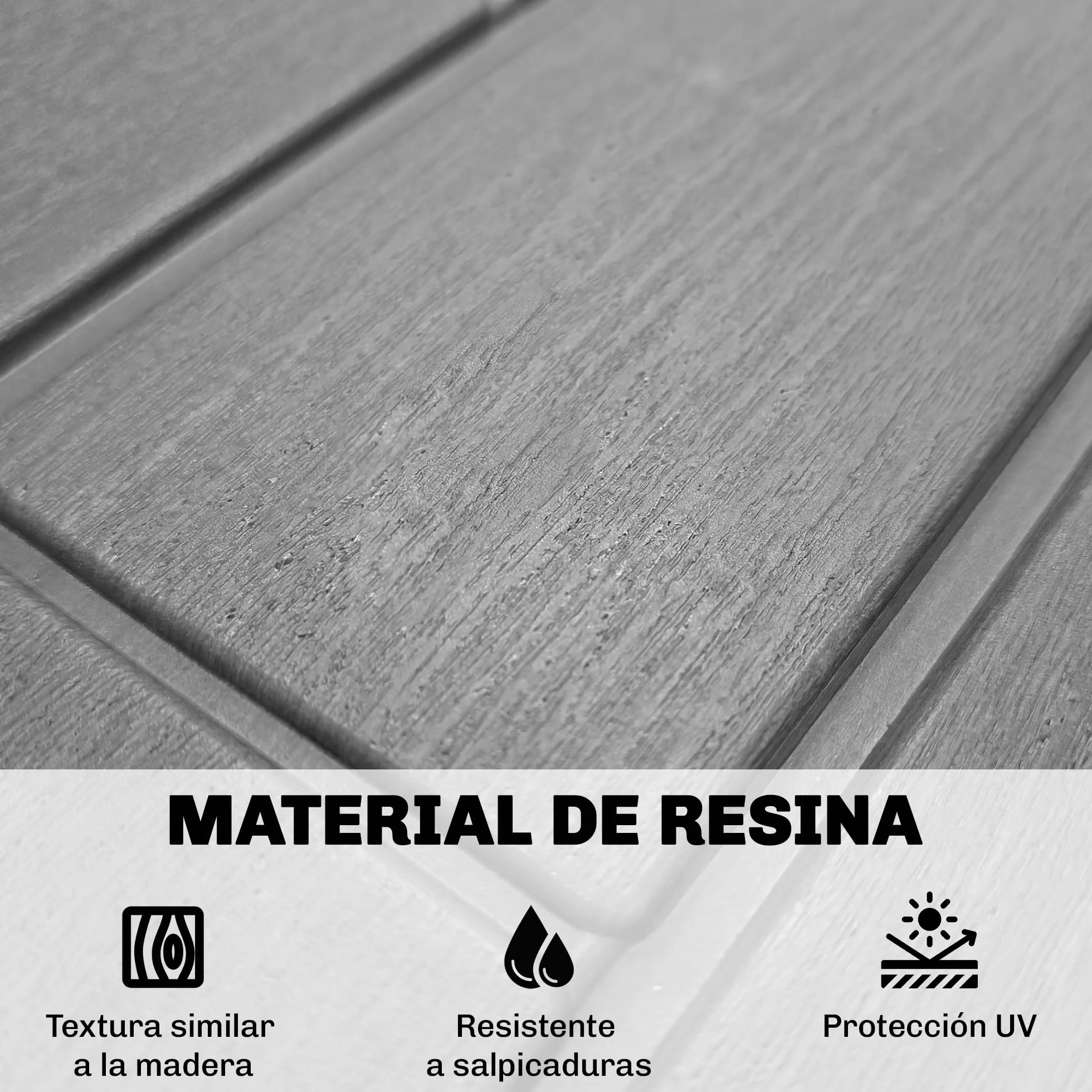 Outsunny Arcón Exterior Capacidad 114L, Baúl de Almacenaje Exterior de Resina Resistente al Agua y a los Rayos UV, con Cerradura para Jardín, Terraza, Patio, 56x44x54 cm, Gris