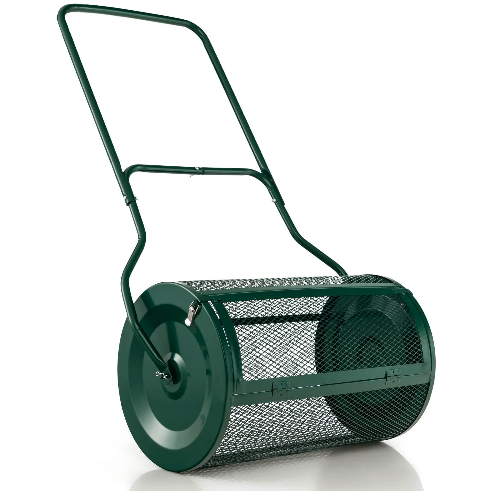 Esparcidor de compost con mango en forma de U Esparcidor de césped y jardín Esparcidor de turba Esparcidor de abono mejorado para césped Esparcidor de abono fertilizante para jardín Esparcidores de