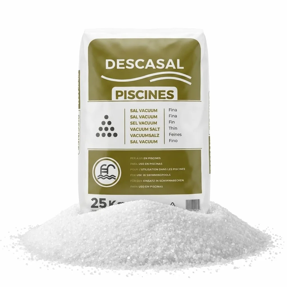Sal para Piscinas 25 kg | Sal Piscina CLORACION Salina | REMDIMIENTO Alto | Sal Fina Vacuum | Agua Clara EN Piscinas, SPA y JACUZZIS.