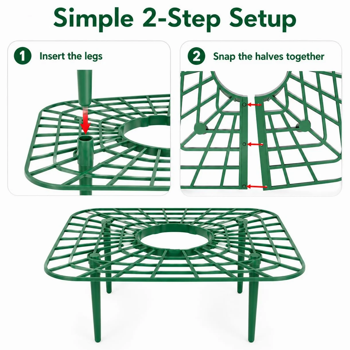 Paquete de 10 soportes de plástico para plantas de fresa, marcos estilo alambre de jardín para camas elevadas y macetas, soportes ligeros para plantas de flores y verduras, jardinería al aire