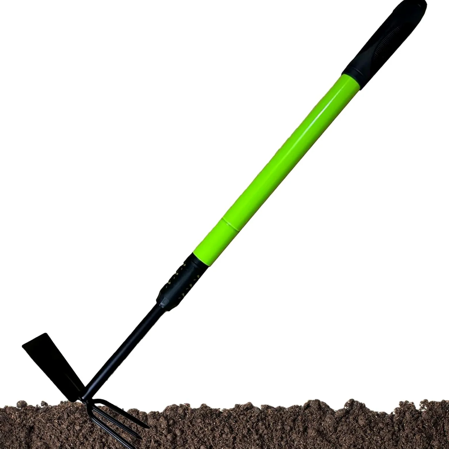 Hacke Gartengerät Heavy Duty, Gartenhacke,Teleskop-Bodenhacke mit langen | Griff Gartengerät - Doppelköpfiges Jätwerkzeug für Gartenarbeit Schäten, Pflanzern des Bodens, Graben