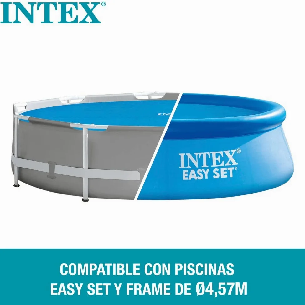 Intex Lona Solar para Piscina 457 cm Azul