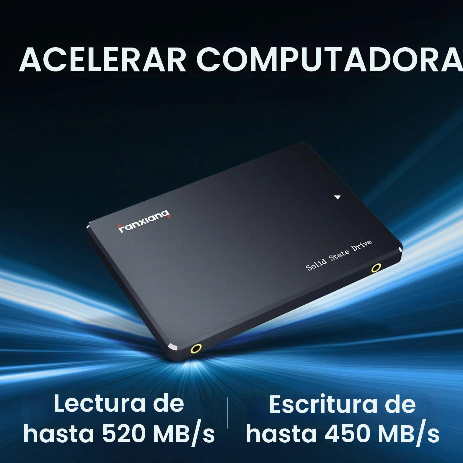fanxiang S101 SATA SSD 256GB Unidad de Estado sólido Interna 2,5 Pulgadas 6 GB/s Negro