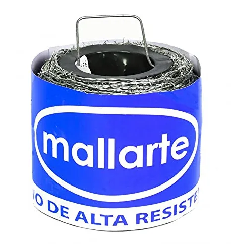 Alambre de Espino Galvanizado | Alta Resistencia | Púas de 4 Puntas | Distancia entre Púas 10 cm | 250 m | Diámetro 1,6 mm