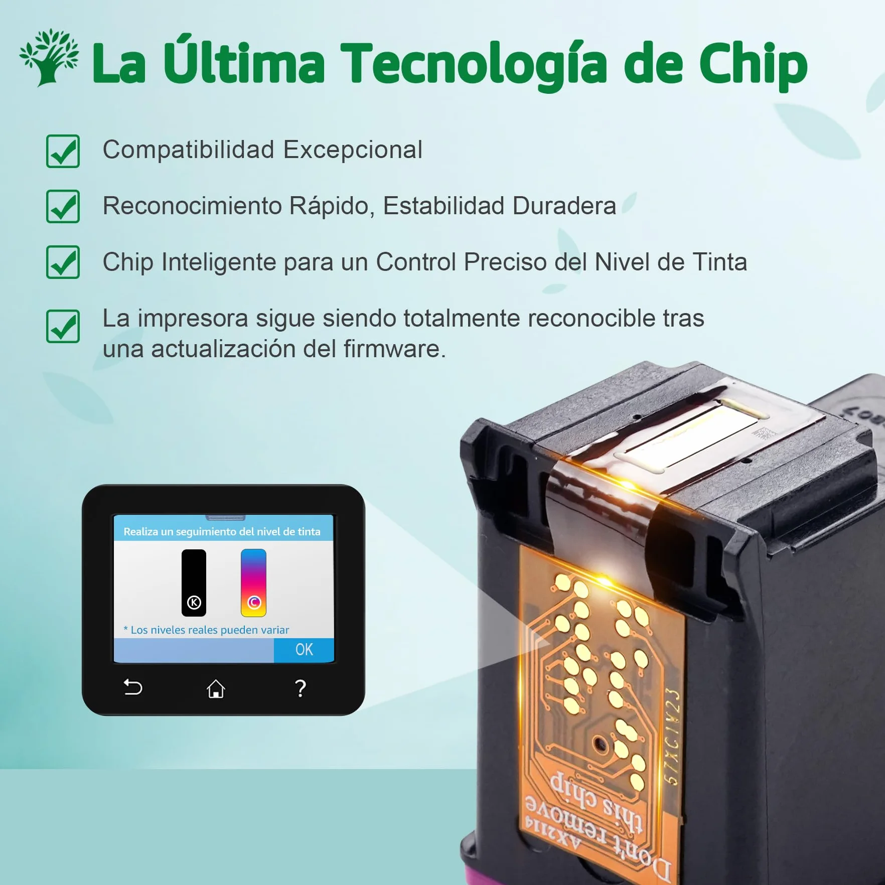 Tinta HP 305 XL Multipack Compatible Negro y Color para DeskJet 2820e 2822e 2723e 2722e 2722 Envy 6030e 6022 6020e 6020 Envy Plus 6430e 6430 6432e 6432