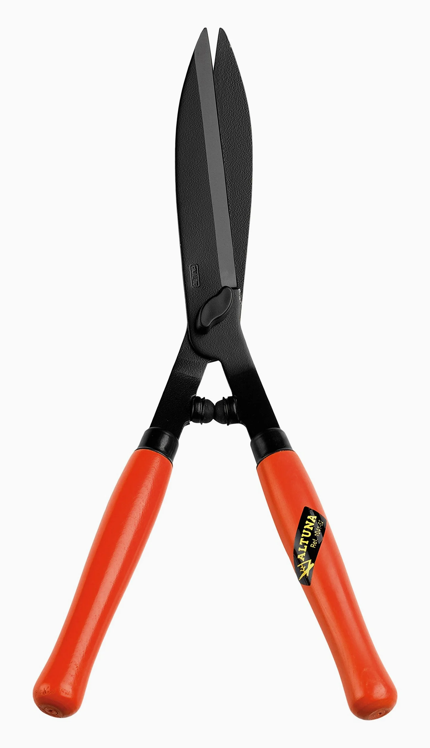 Tijeras Cortasetos Pruning 1041-52 - Mangos de Madera con Tope de Goma - Hojas Rectas - Resistentes y Muy Ligeras - Tijera de Podar de Acero - Indicada para Setos y Césped - Altuna
