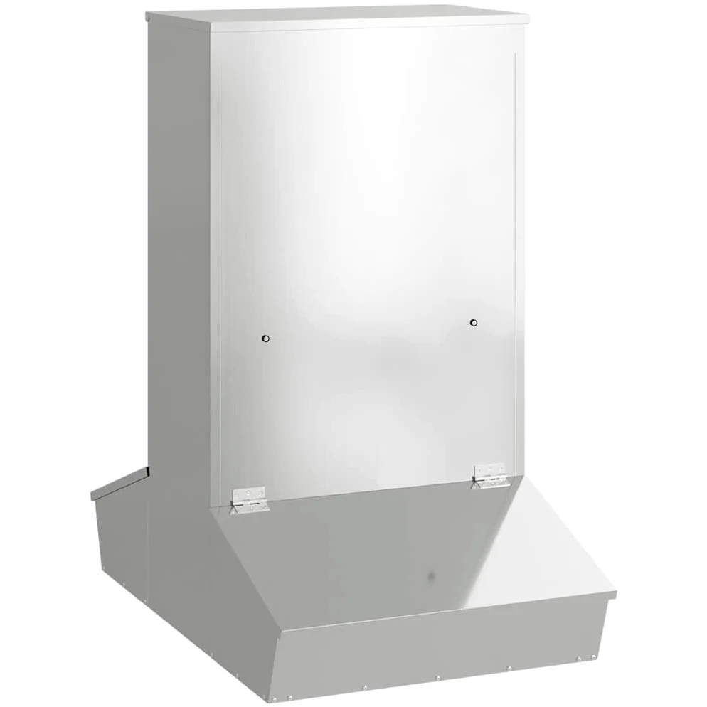 Genérico Comedero para Cerdo Plateado 82 x 51 x 91,5 cm, Cuencos, comederos, y bebederos para Mascotas Plata,874644