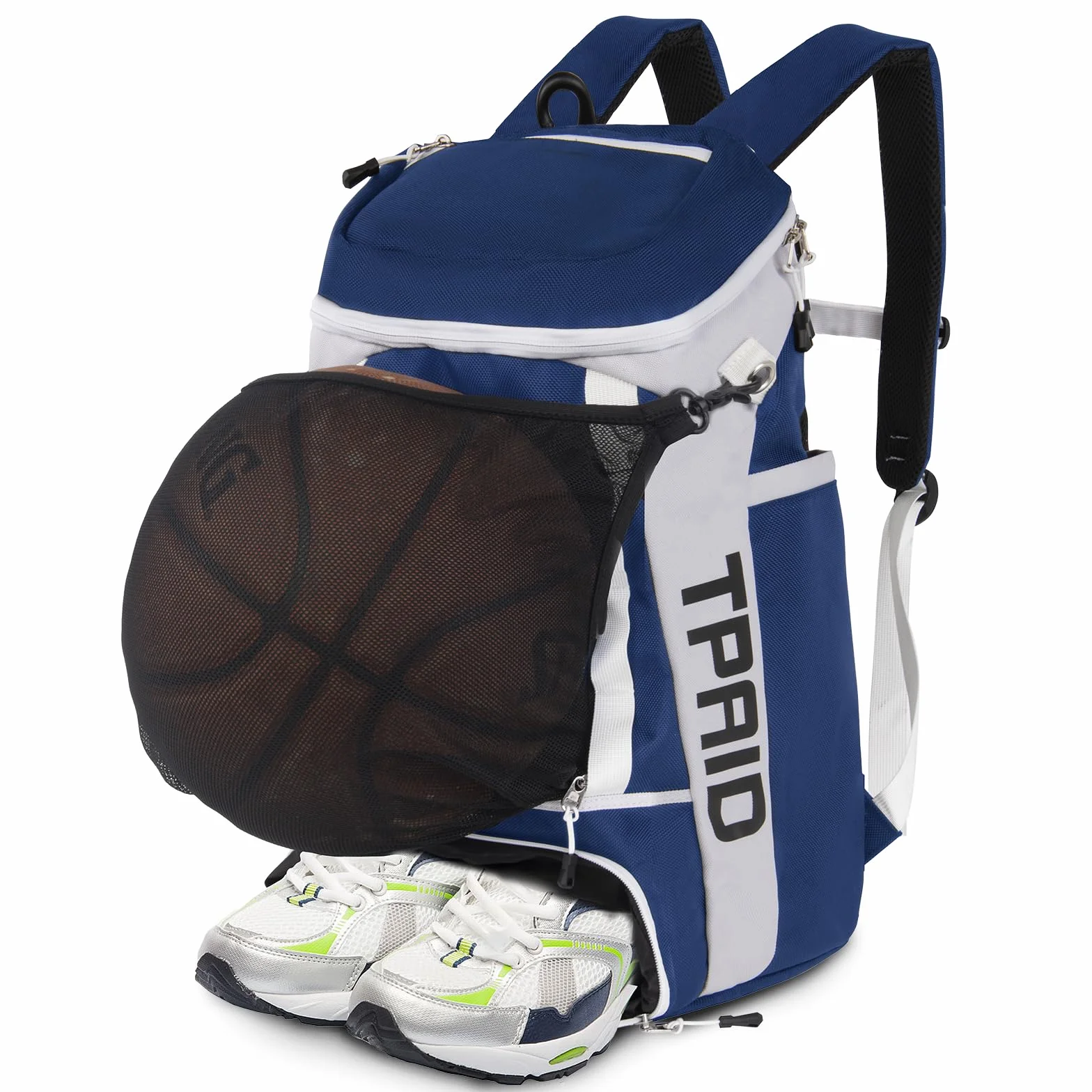 KINGSLONG Mochila de Baloncesto Bolsa para Equipo con Compartimento para Pelotas y Zapatos