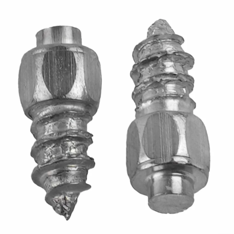 Besttoolifes Tornillos de rosca 9 mm, picos de hielo de acero para coches, camiones, cuatrimotos, tracción antideslizante invierno
