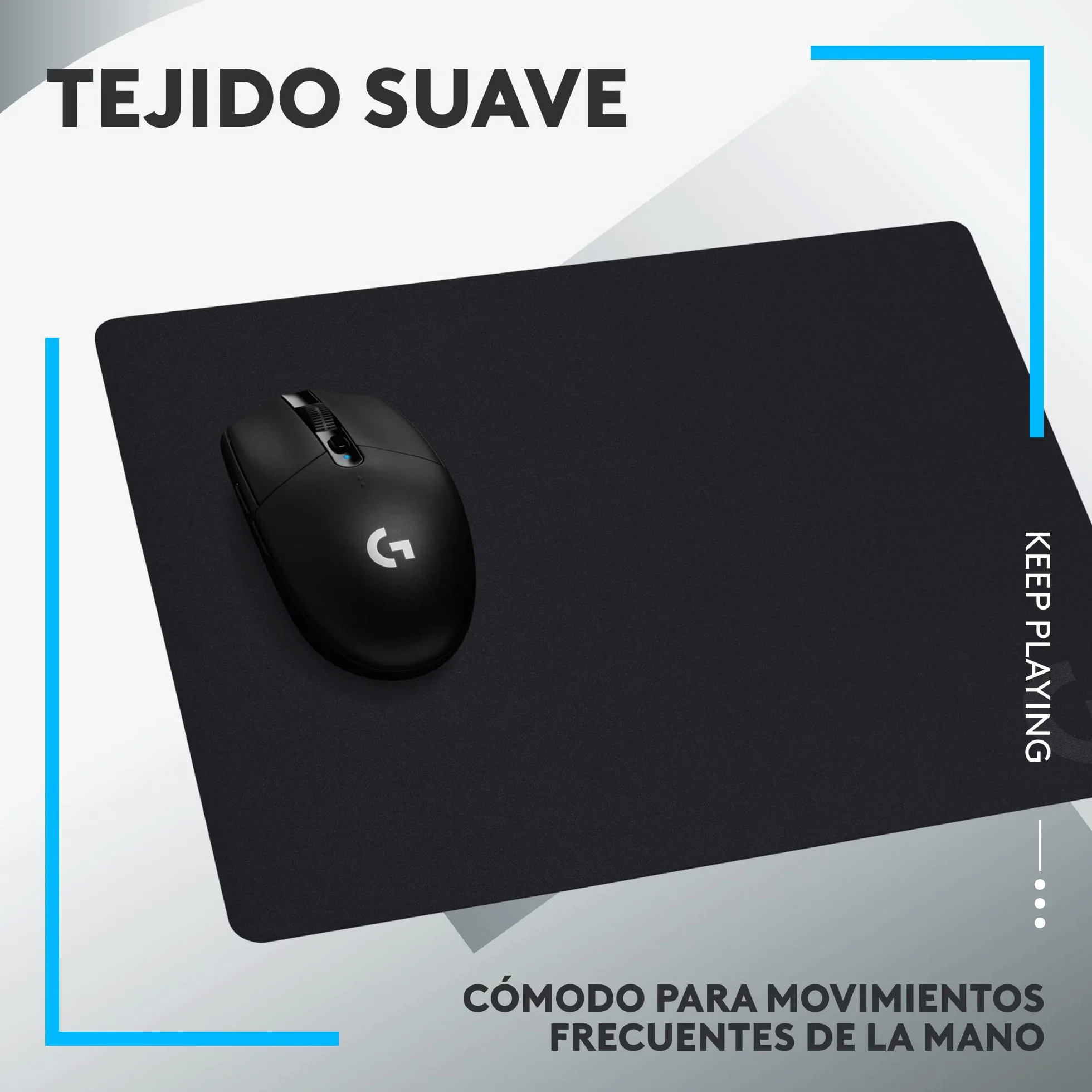 Logitech G G240 Alfombrilla de Ratón Gaming 340x280x1mm Negra