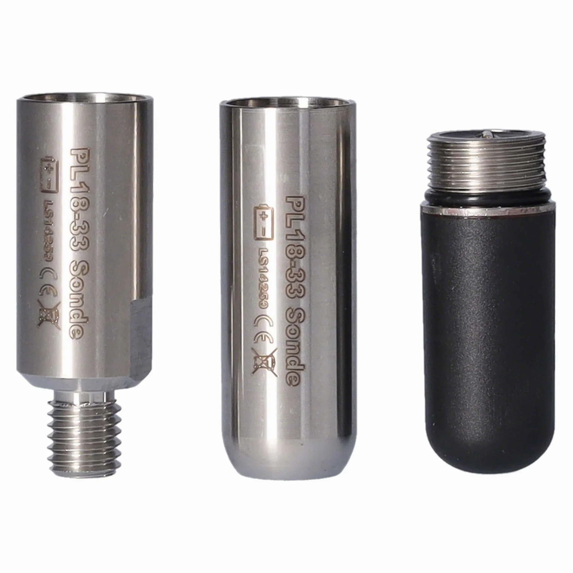 rabo Sonda de localización vScan Molch D18 Ø18 x 85 mm – 33 kHz sonda de localización/emisor para vScan, vLoc – Detección de profundidad hasta 10 m – Mini transmisor inalámbrico para localizar líneas